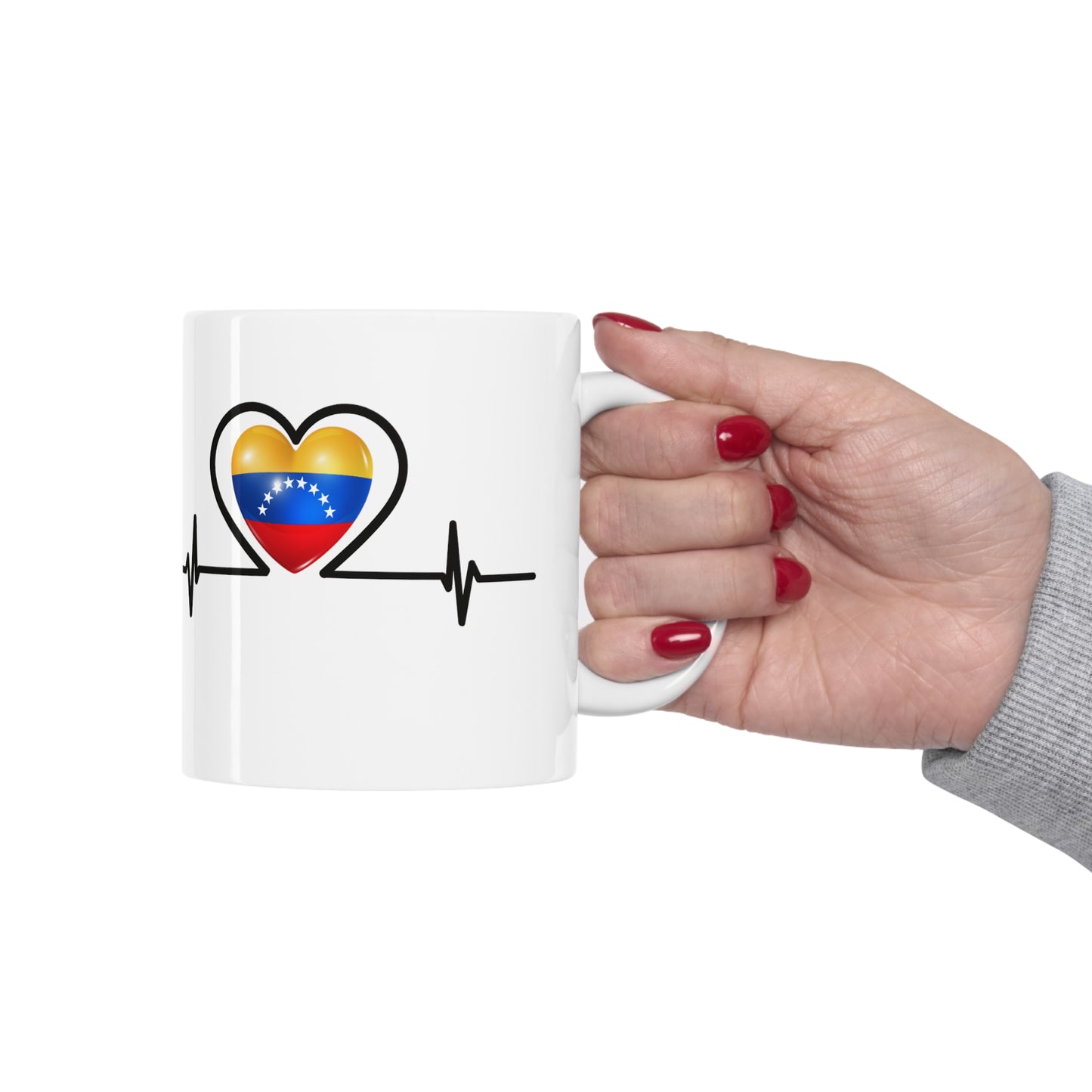 Taza de cerámica 11 oz - Bandera de Venezuela