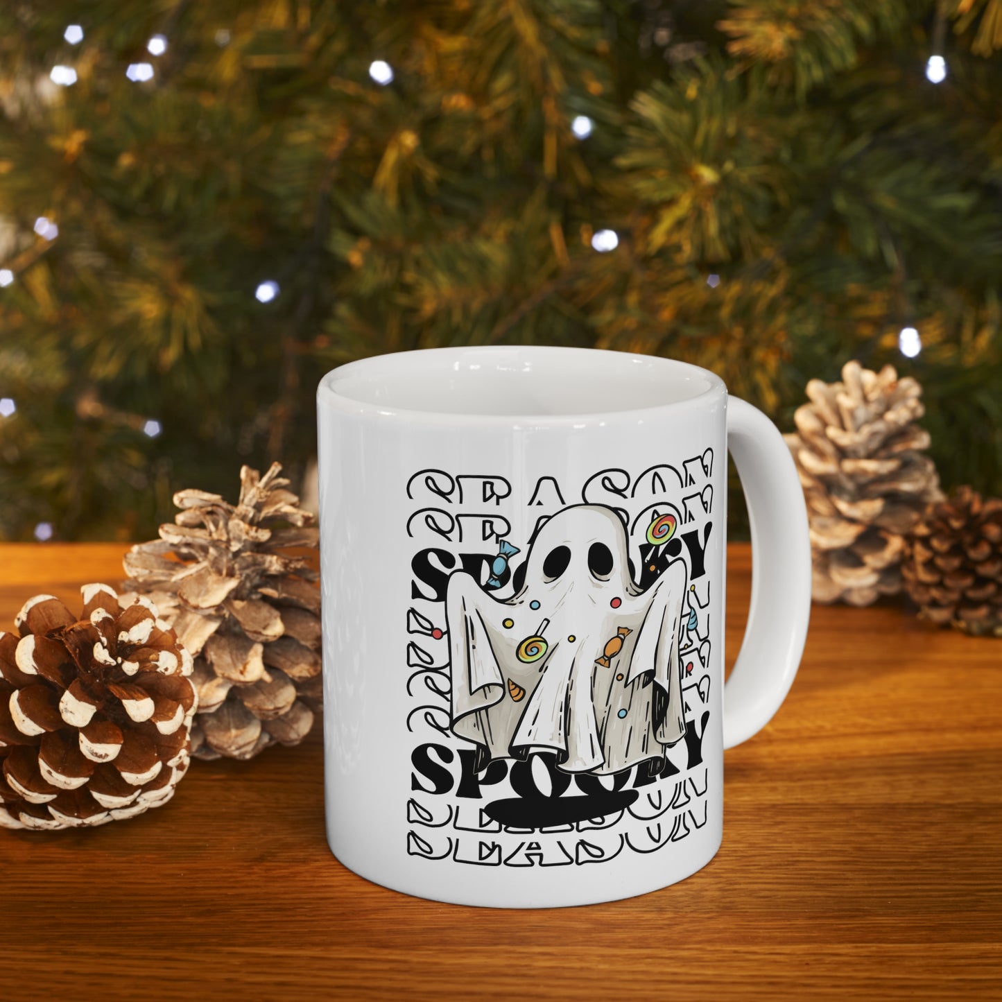 Taza de Cerámica 11oz - Halloween - Pequeño Fantasma - 05