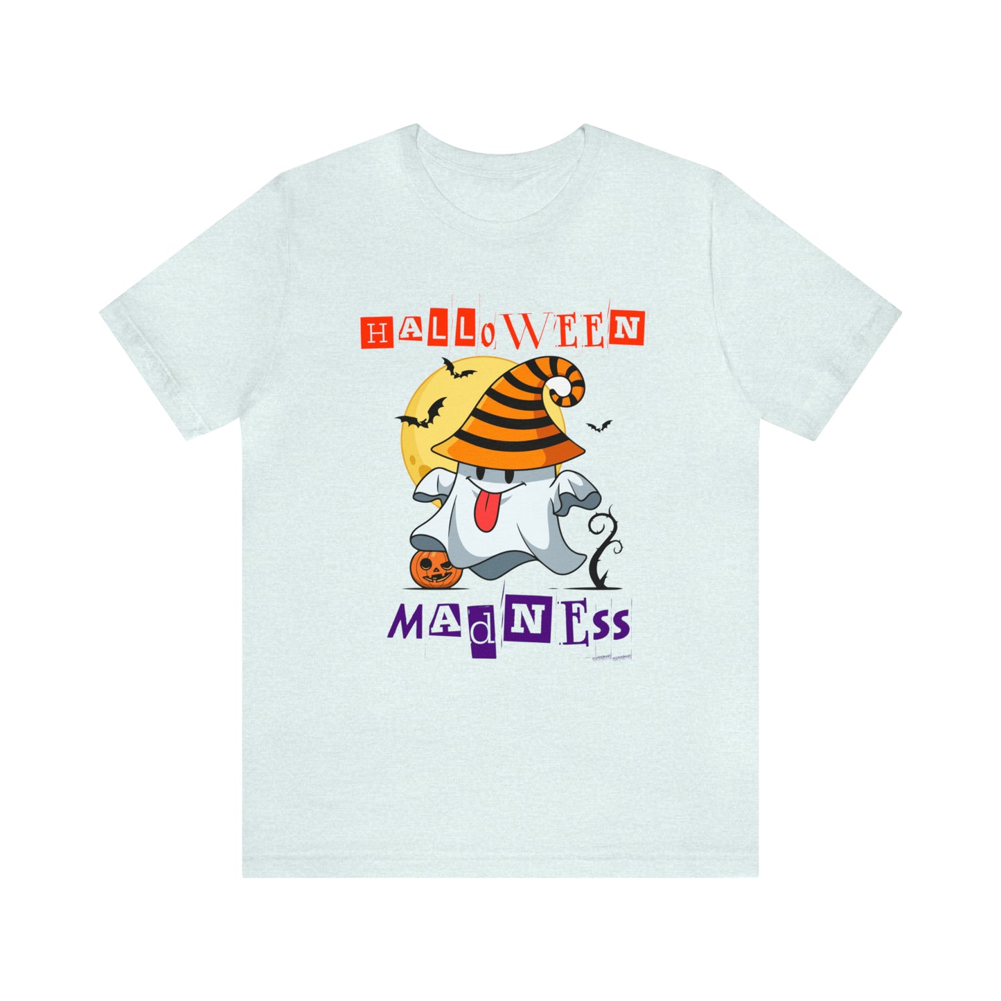 Camiseta de manga corta de jersey unisex - Halloween - Pequeño fantasma - 04