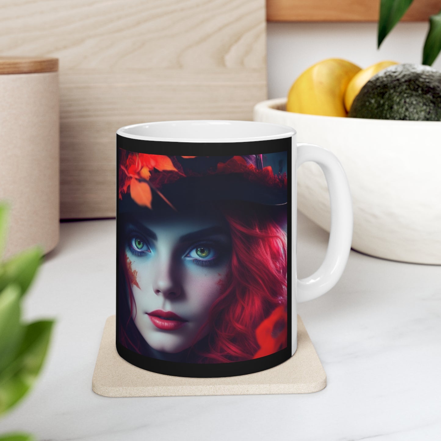 Taza de Cerámica 11oz - Bruja de Halloween AI - 04