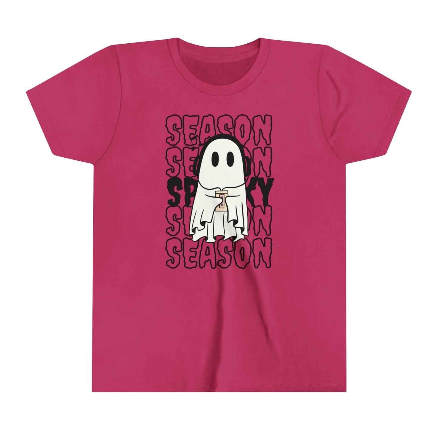 T-shirt à manches courtes pour jeunes - Halloween - Petit Fantôme - 16