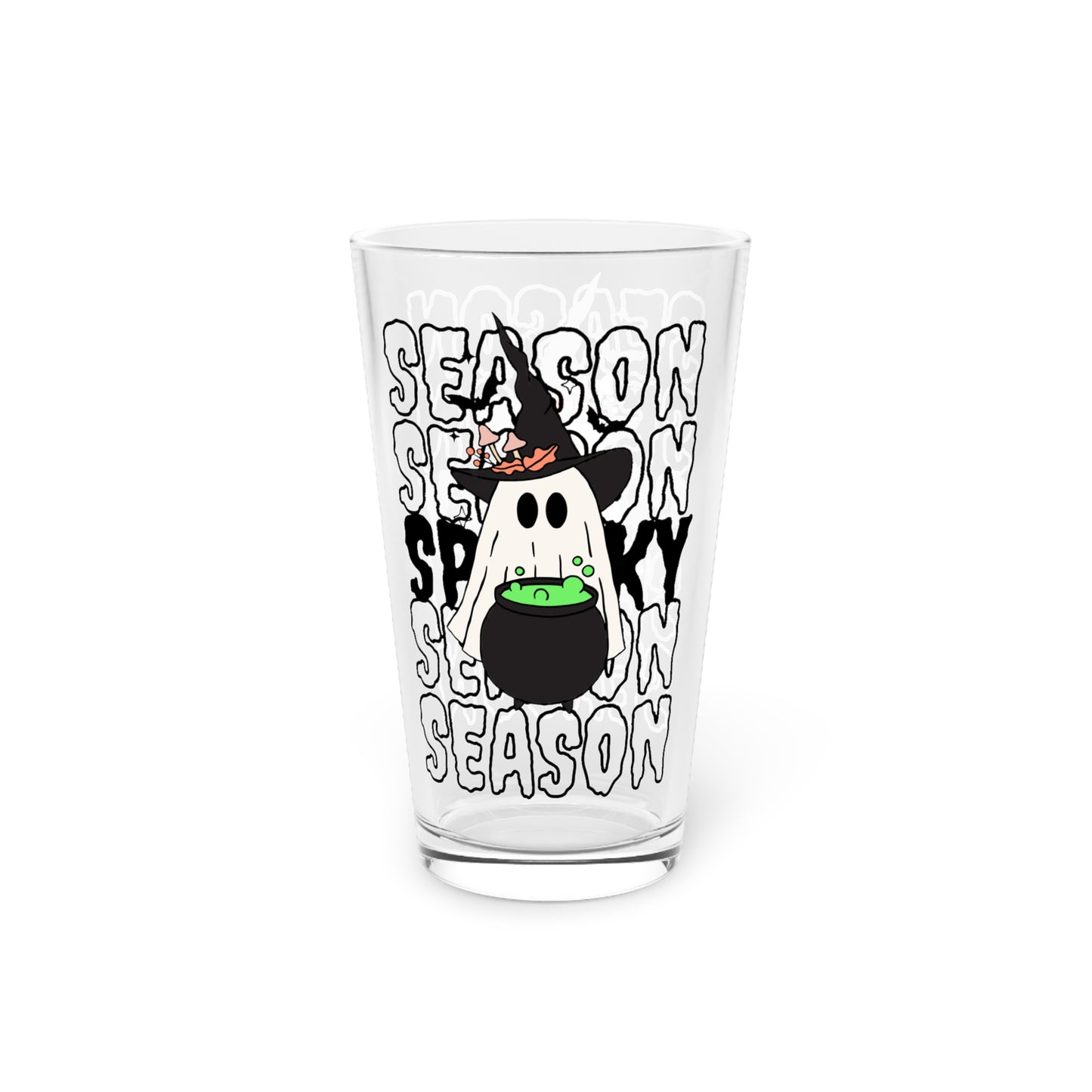 Vaso de pinta, 16 oz - Halloween - Pequeño fantasma - 14