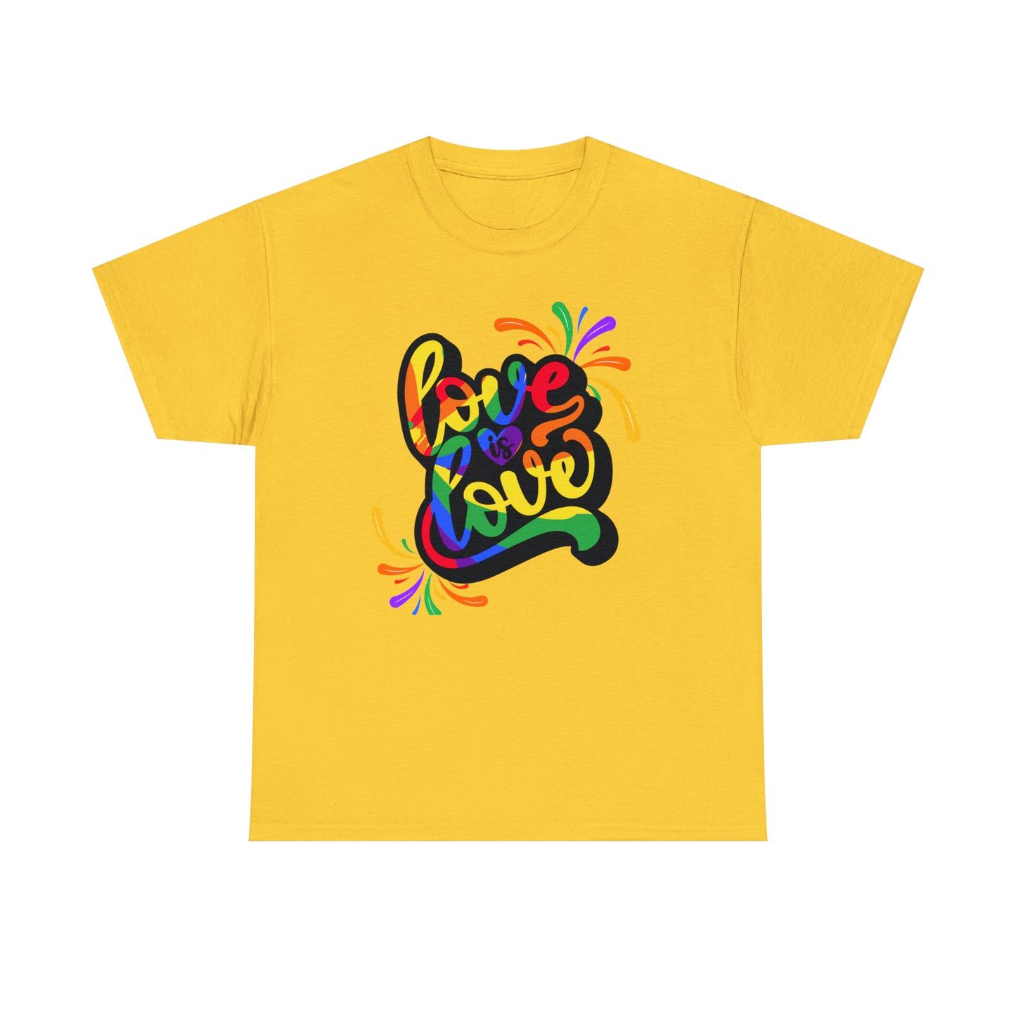 Camiseta unisex de algodón pesado - El amor es amor - 01