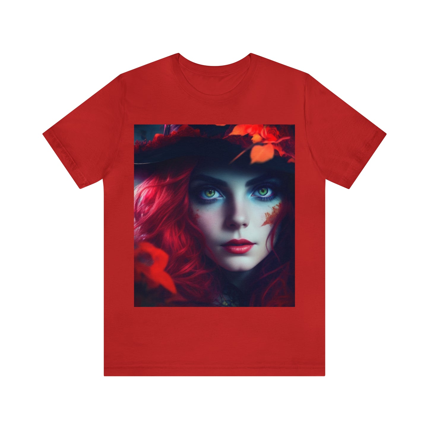 Camiseta de manga corta unisex Jersey - Halloween Witch AI - 04
