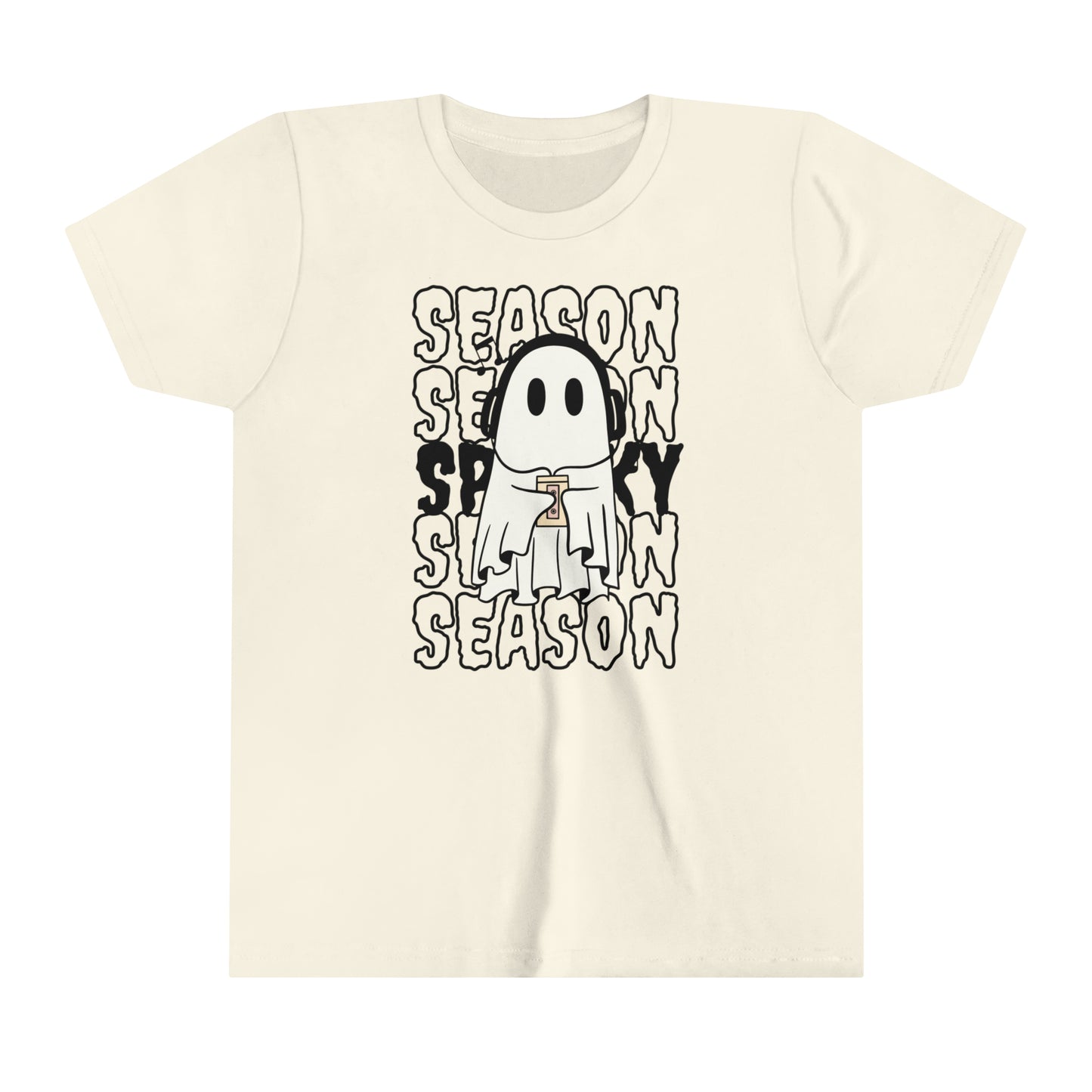 T-shirt à manches courtes pour jeunes - Halloween - Petit Fantôme - 16