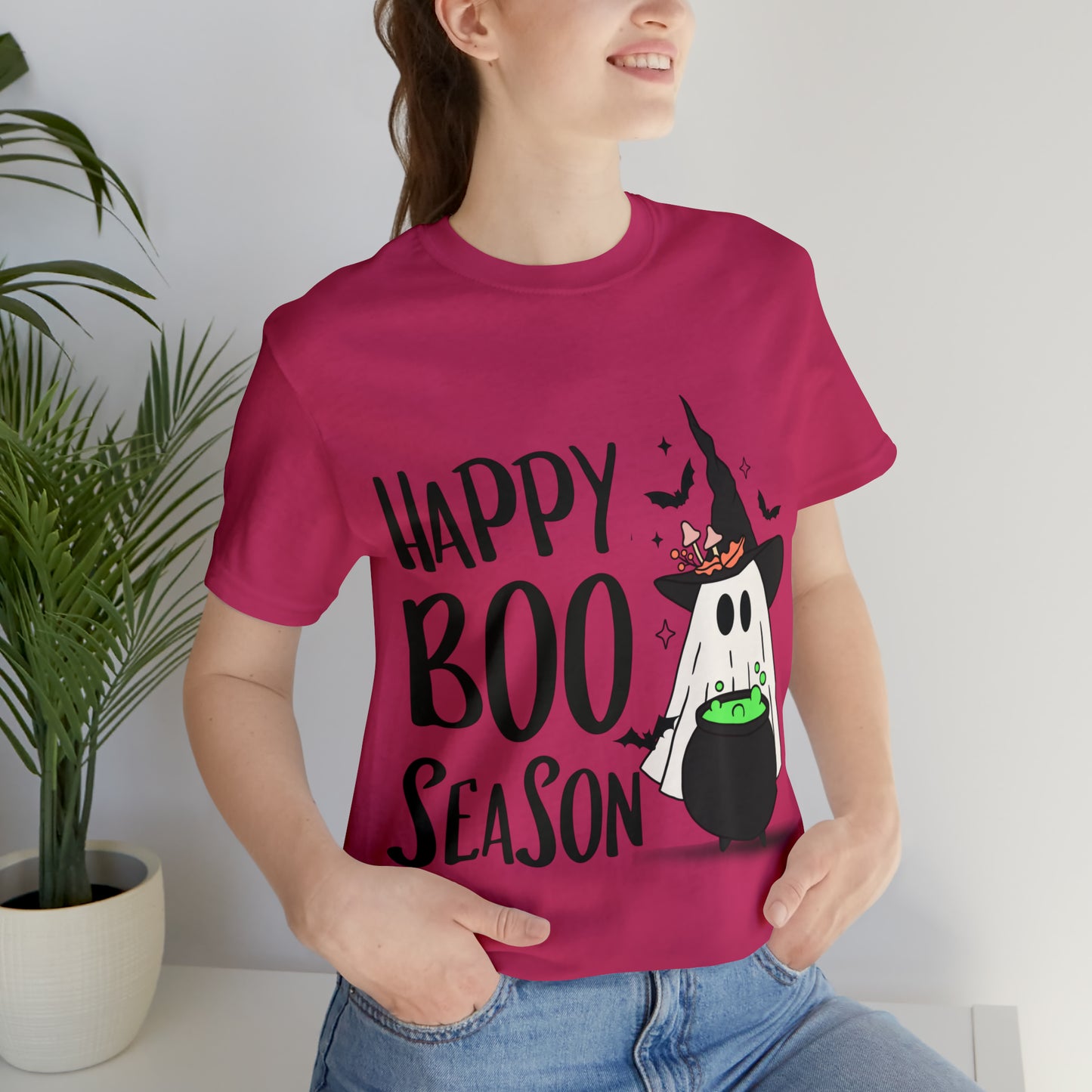 Camiseta de manga corta de jersey unisex - Halloween - Pequeño fantasma - 20