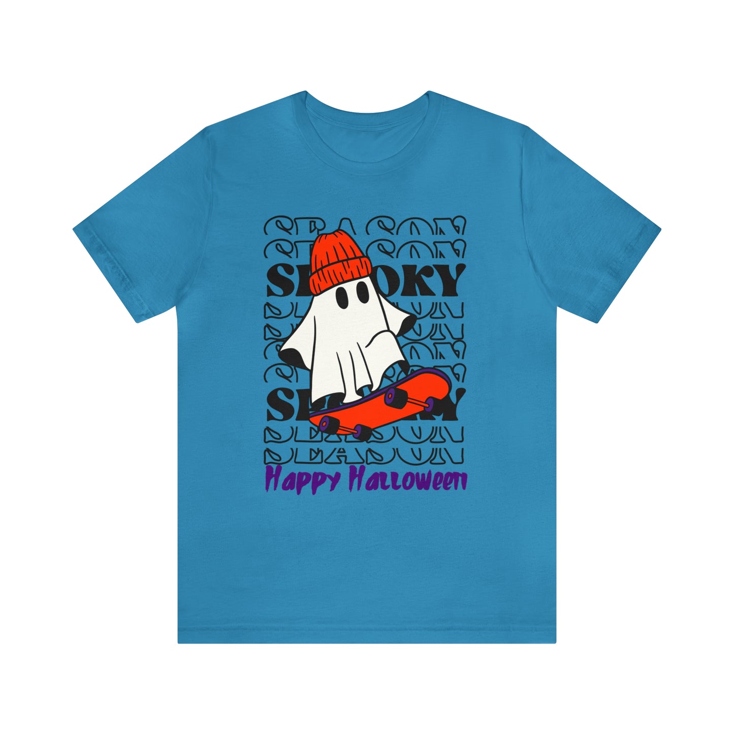 Camiseta de manga corta de jersey unisex - Halloween - Pequeño fantasma - 02