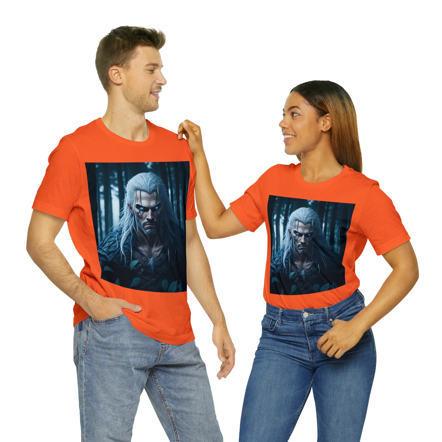 Camiseta de manga corta Unisex Jersey - Halloween Witch man AI - 02