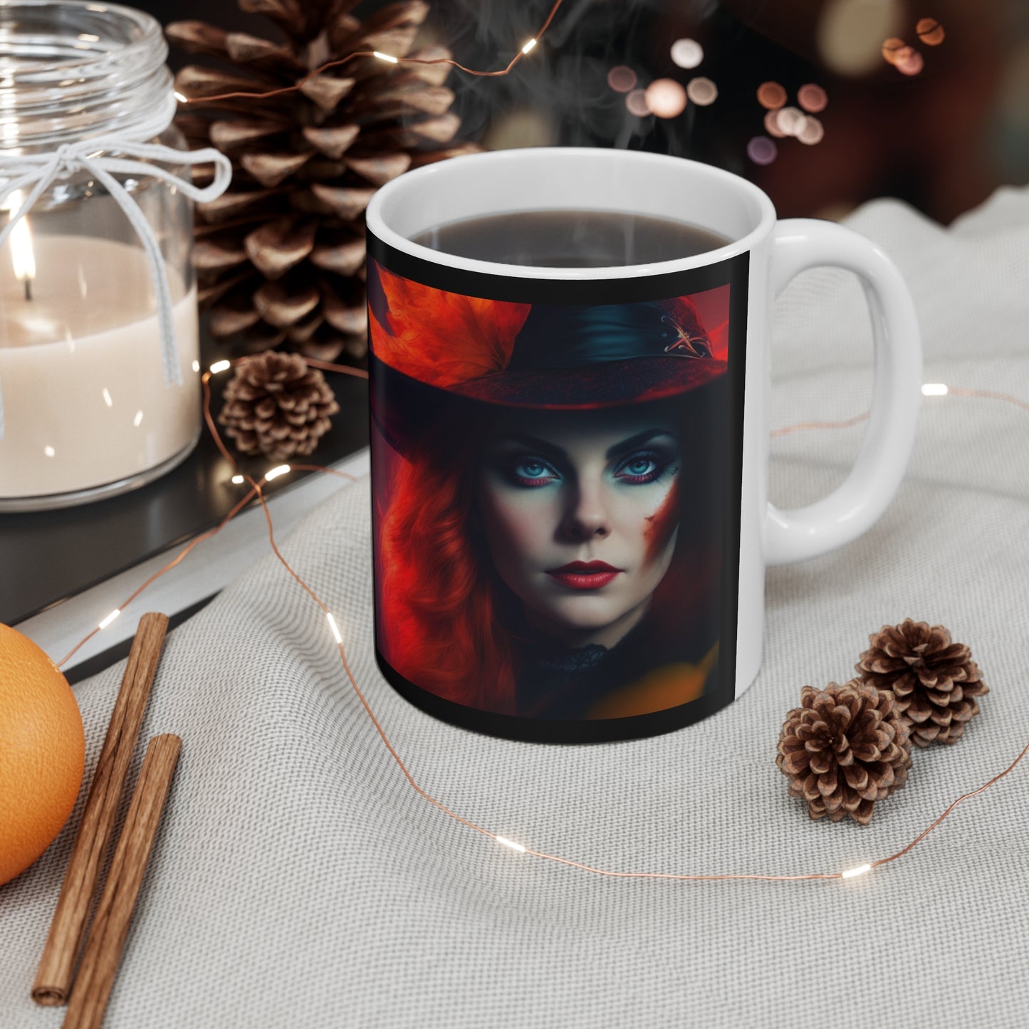 Taza de Cerámica 11oz - Bruja de Halloween AI - 03