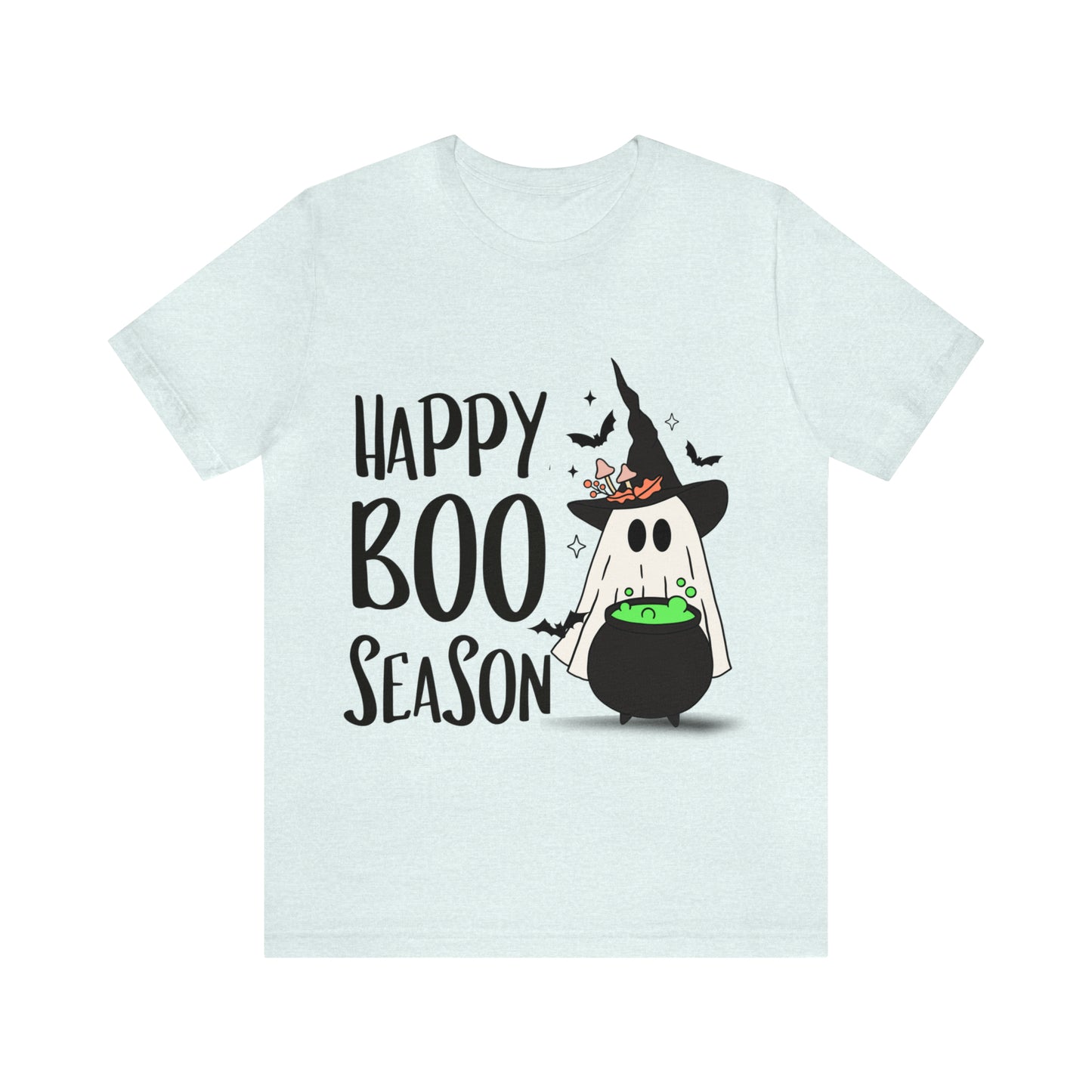 Tee-shirt à manches courtes en jersey unisexe - Halloween - Petit Fantôme - 20
