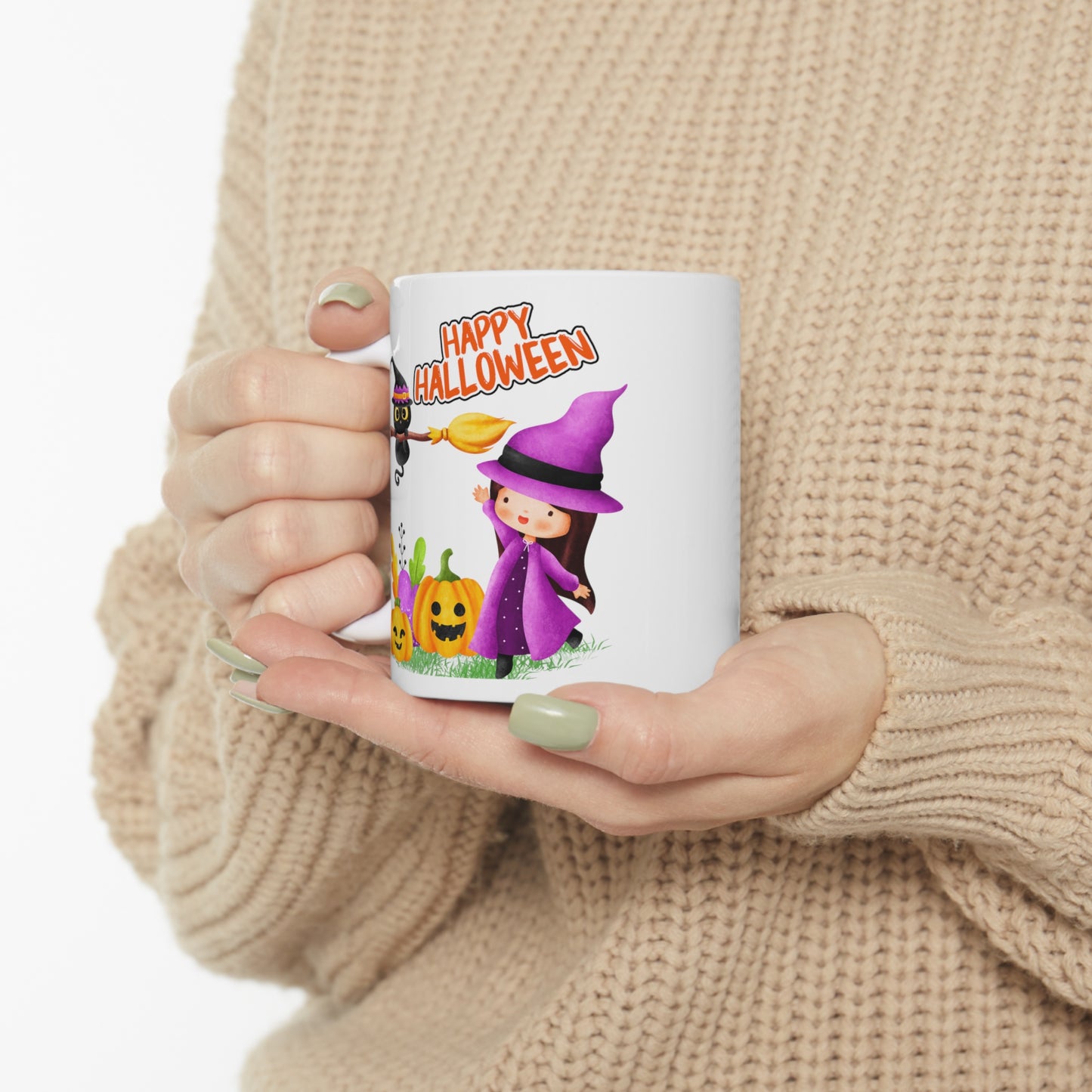 Mug en céramique 11oz - Halloween - Jeune sorcière - 02