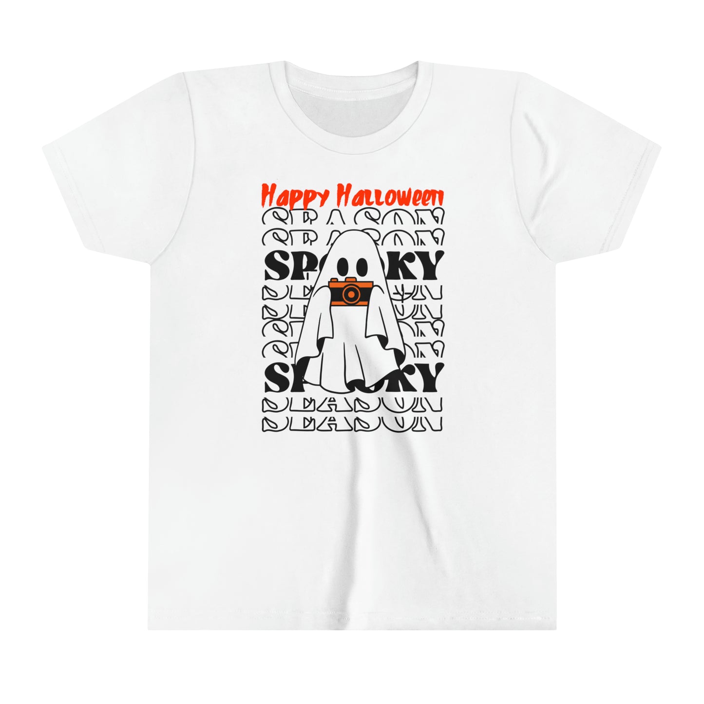 T-shirt à manches courtes pour jeunes - Halloween - Petit Fantôme - 08