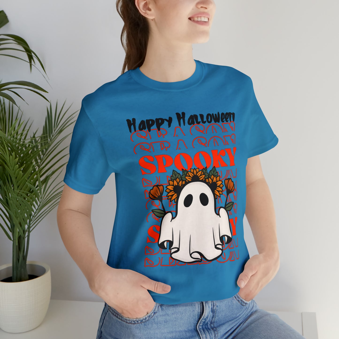 Camiseta de manga corta Unisex Jersey - Halloween - Pequeño Fantasma - 11