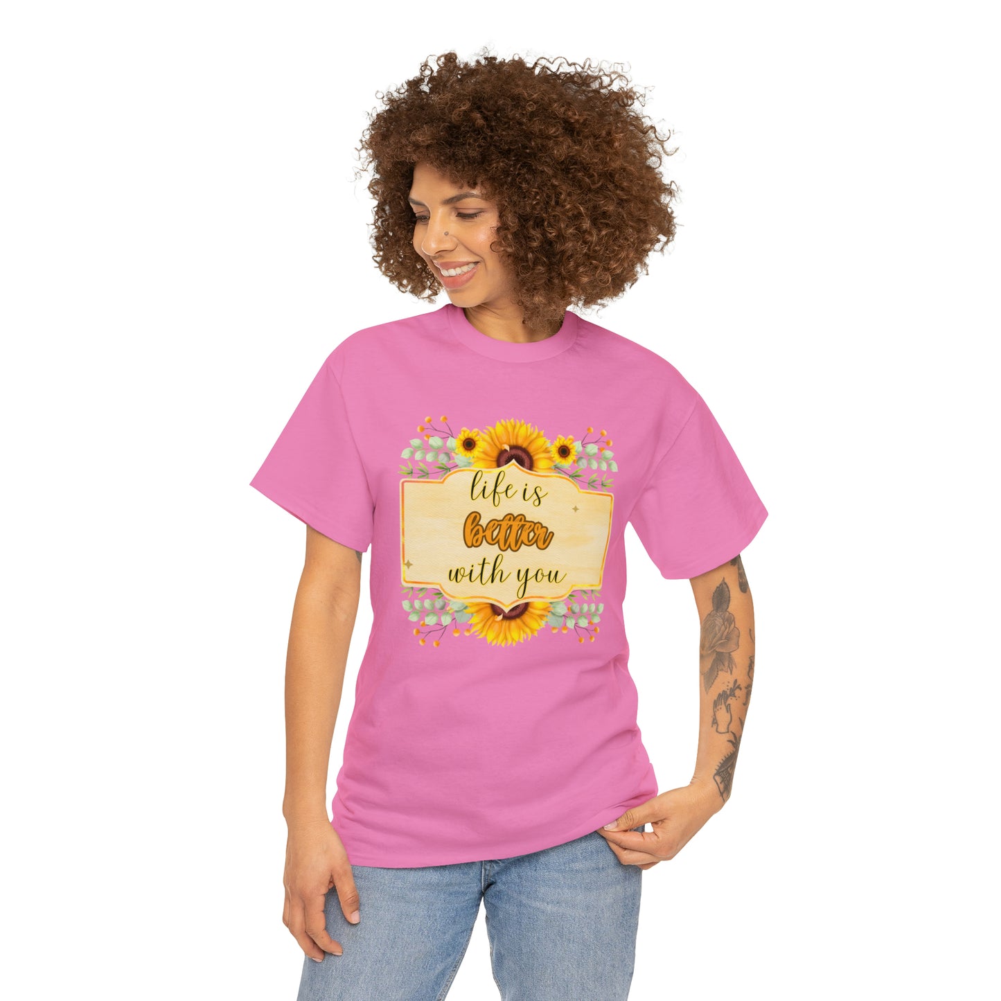 Camiseta unisex de algodón pesado - Amor y libertad - 08