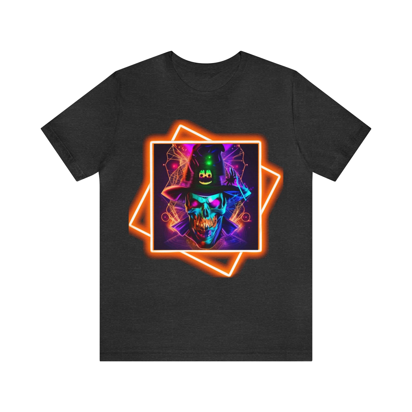 Camiseta de manga corta unisex Jersey - Calaveras de brujas de Halloween - 03