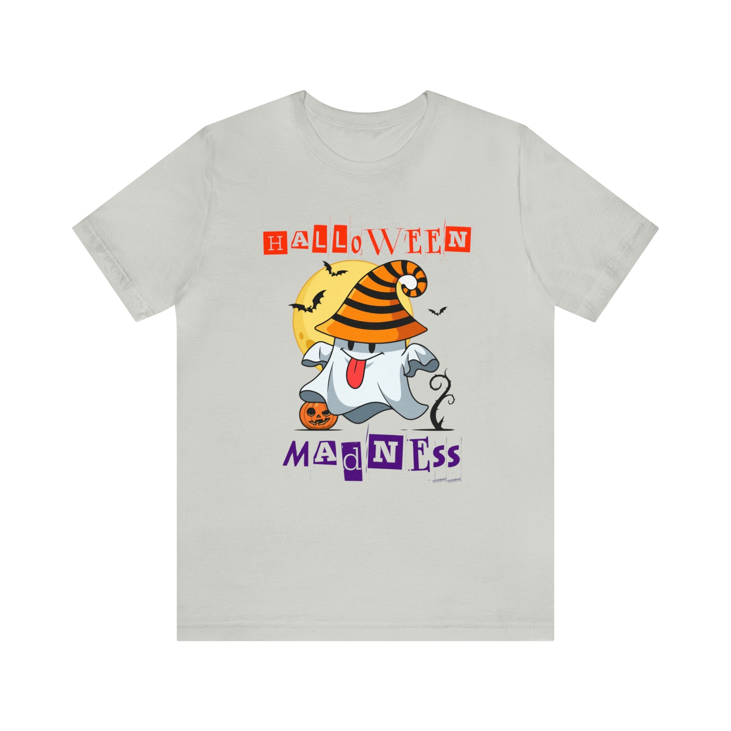 Camiseta de manga corta de jersey unisex - Halloween - Pequeño fantasma - 04