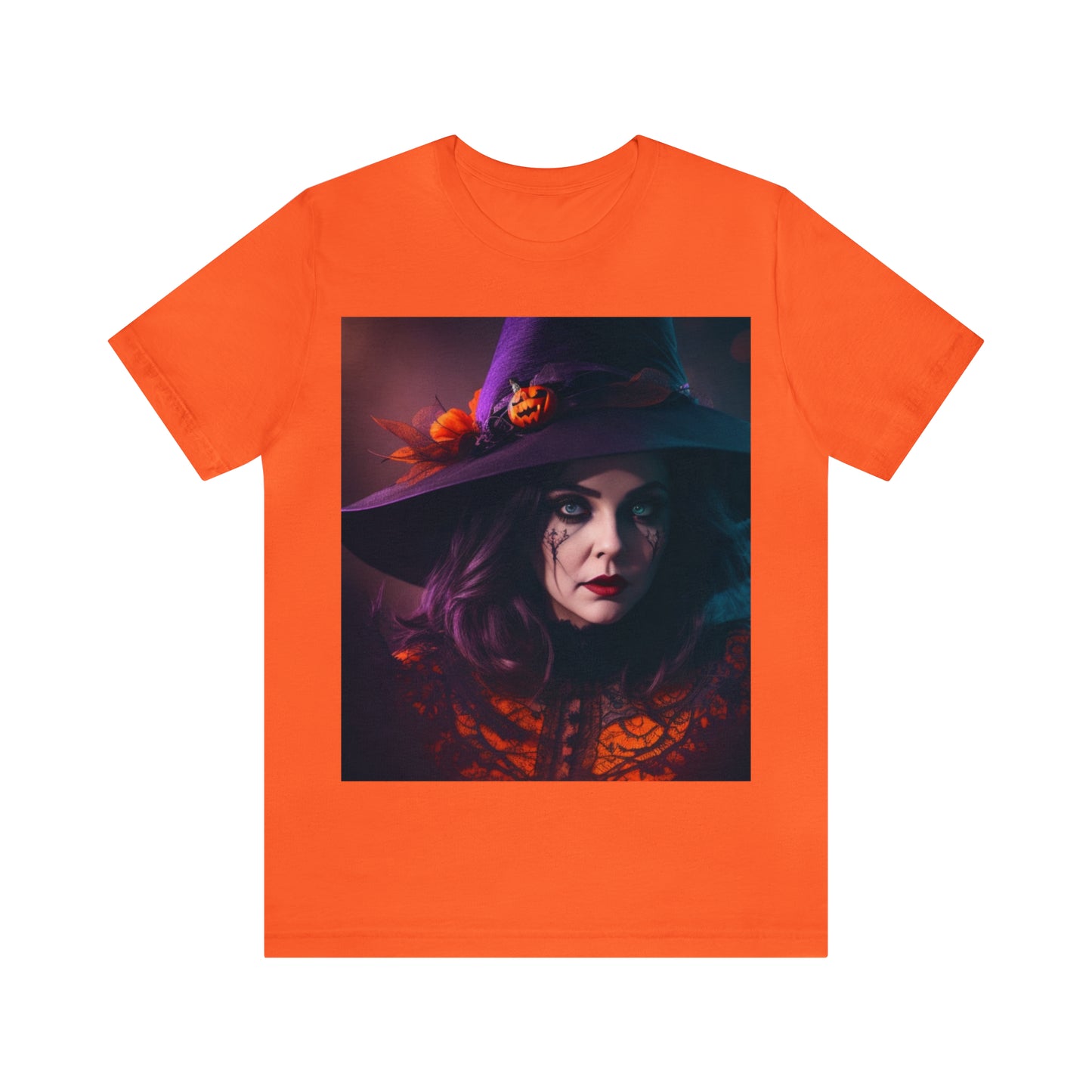 Camiseta de manga corta unisex Jersey - Halloween Witch AI - 05