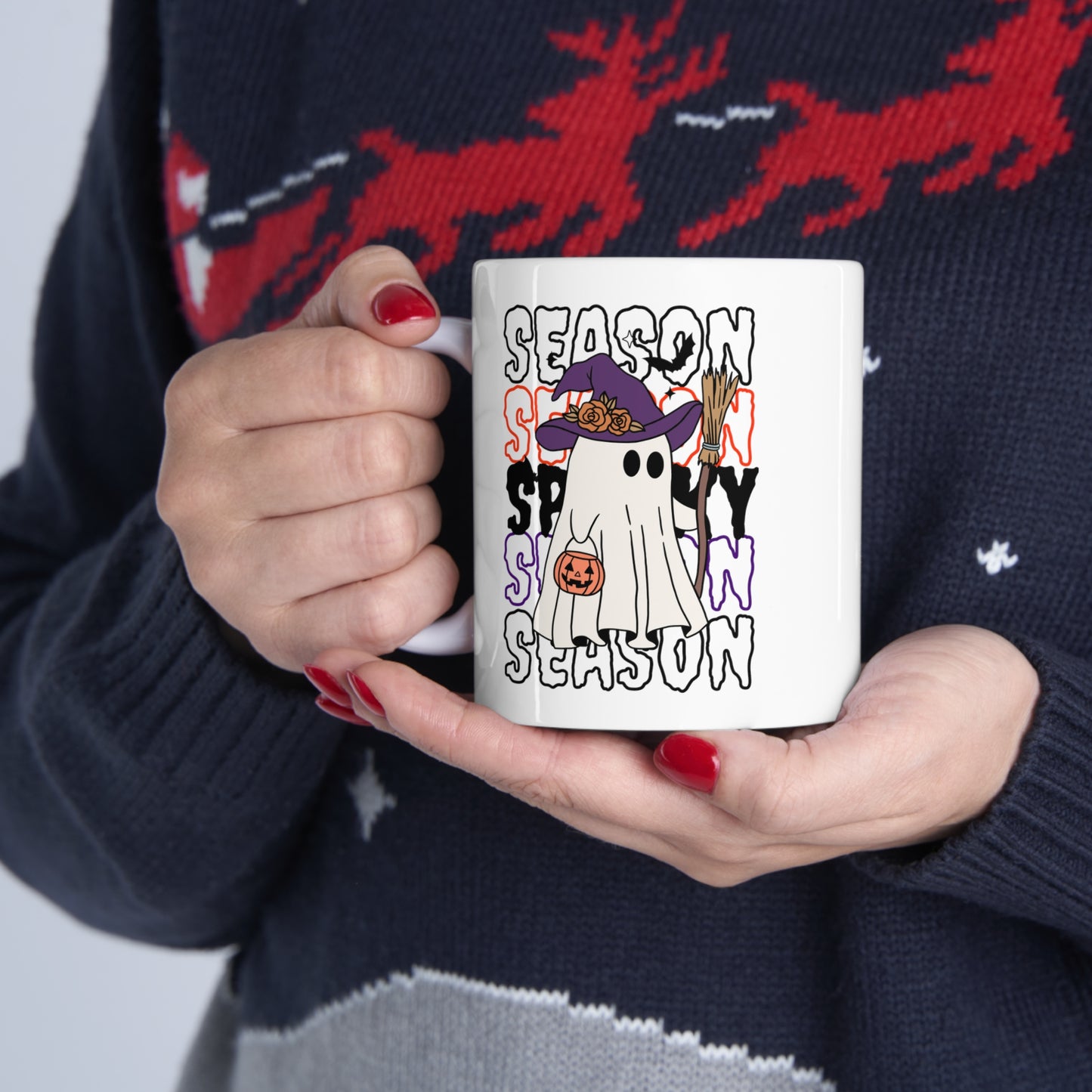 Mug en céramique 11oz - Halloween - Petit Fantôme - 13