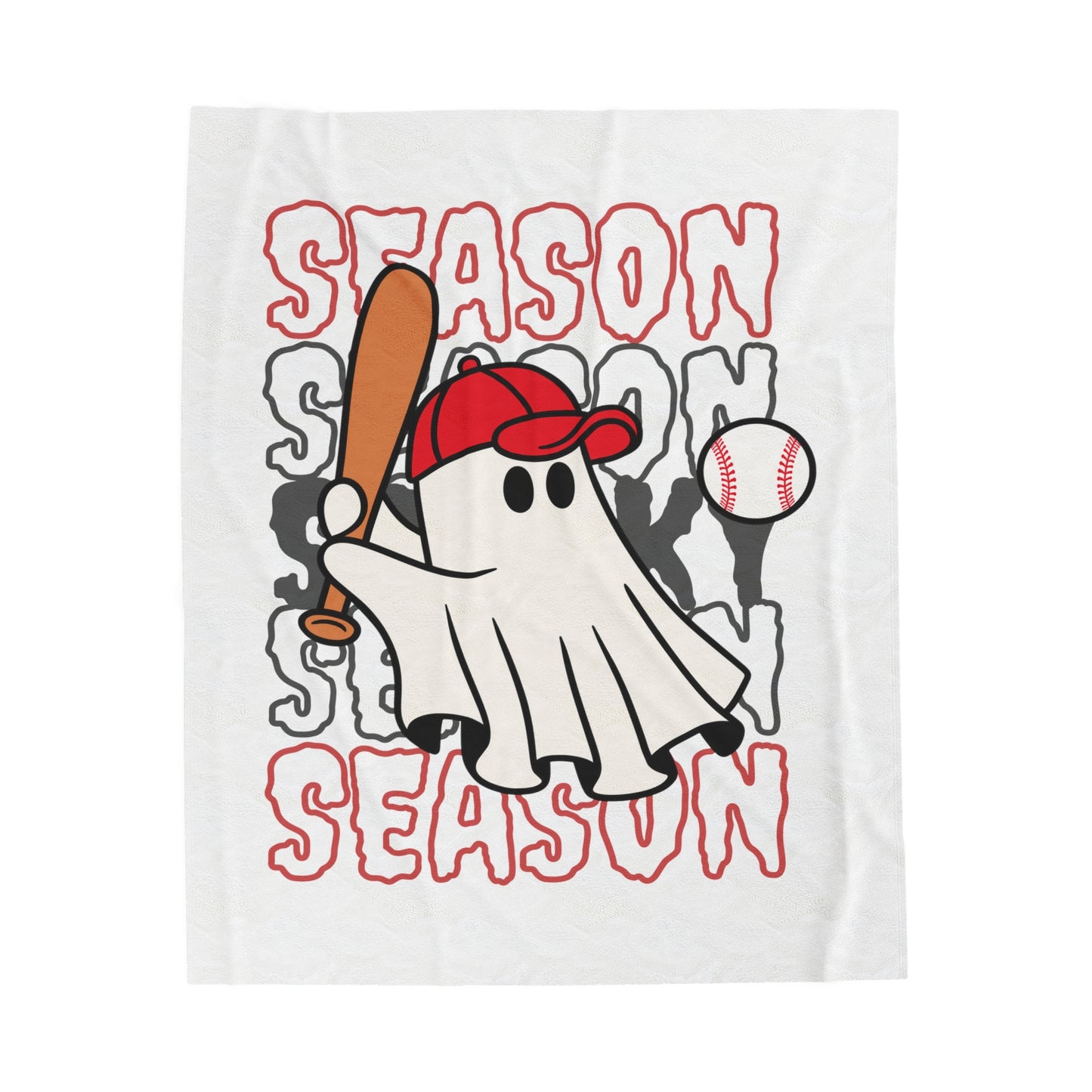 Manta de Peluche de Pana - Halloween - Pequeño Fantasma - 19