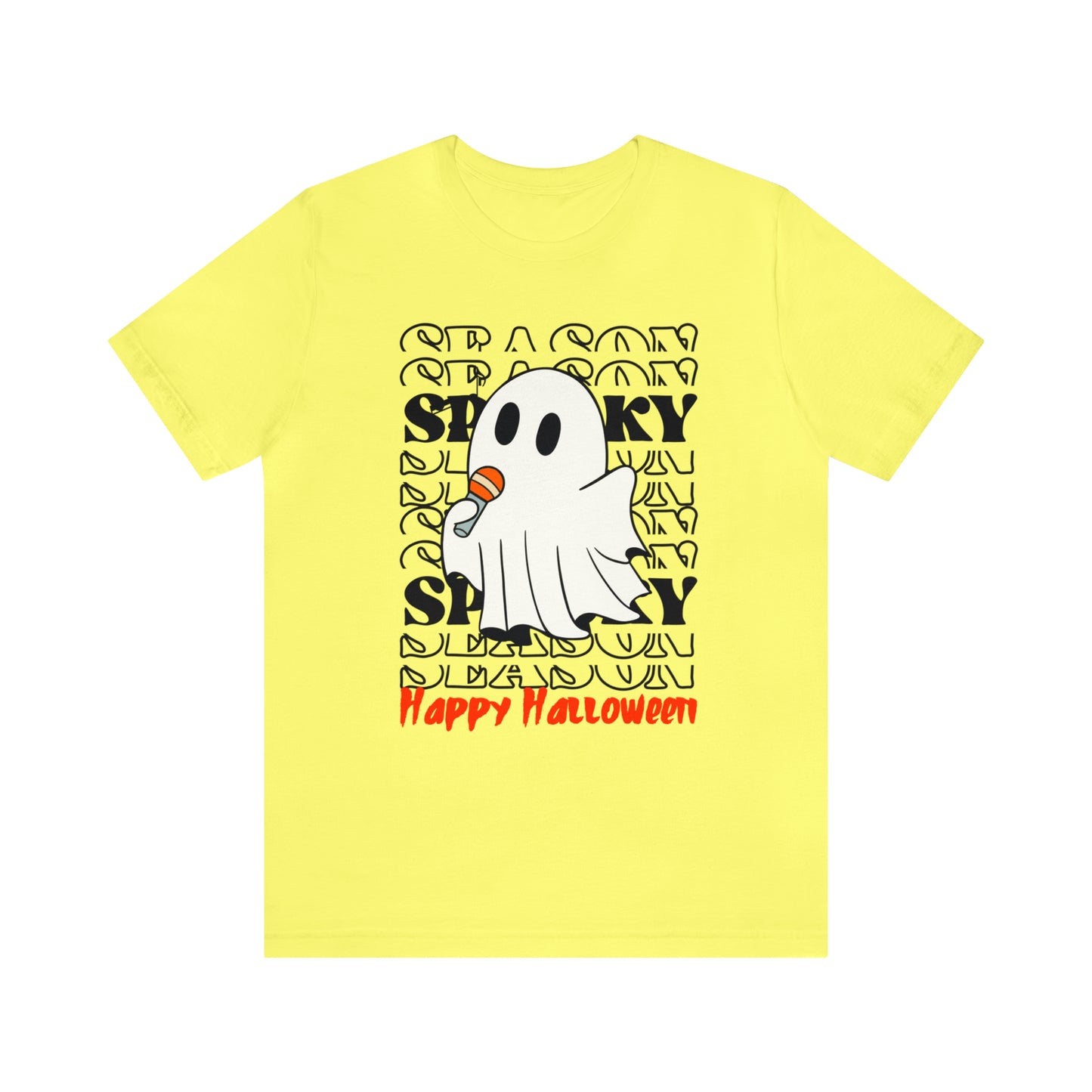 Camiseta de manga corta de jersey unisex - Halloween - Pequeño fantasma - 06