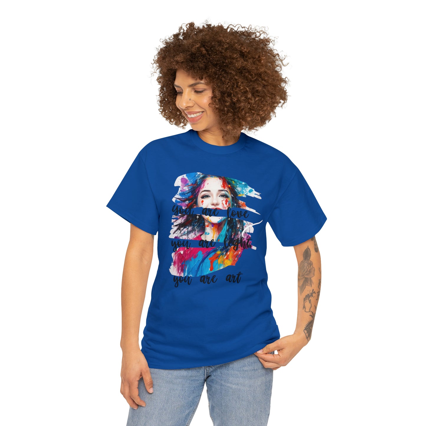 Camiseta unisex de algodón pesado - Amor y libertad - 03