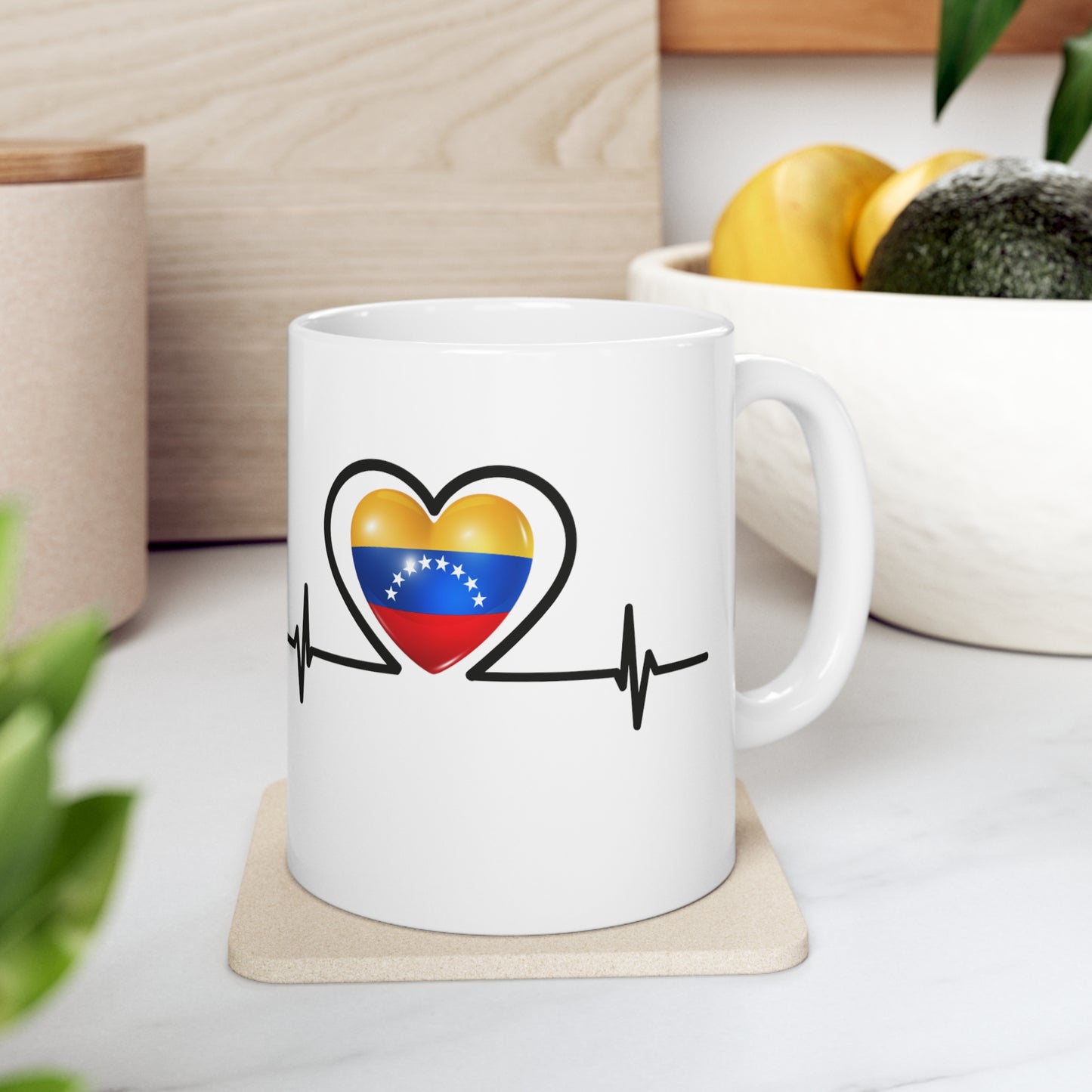 Ceramic Mug 11 oz - Venezuela's flag