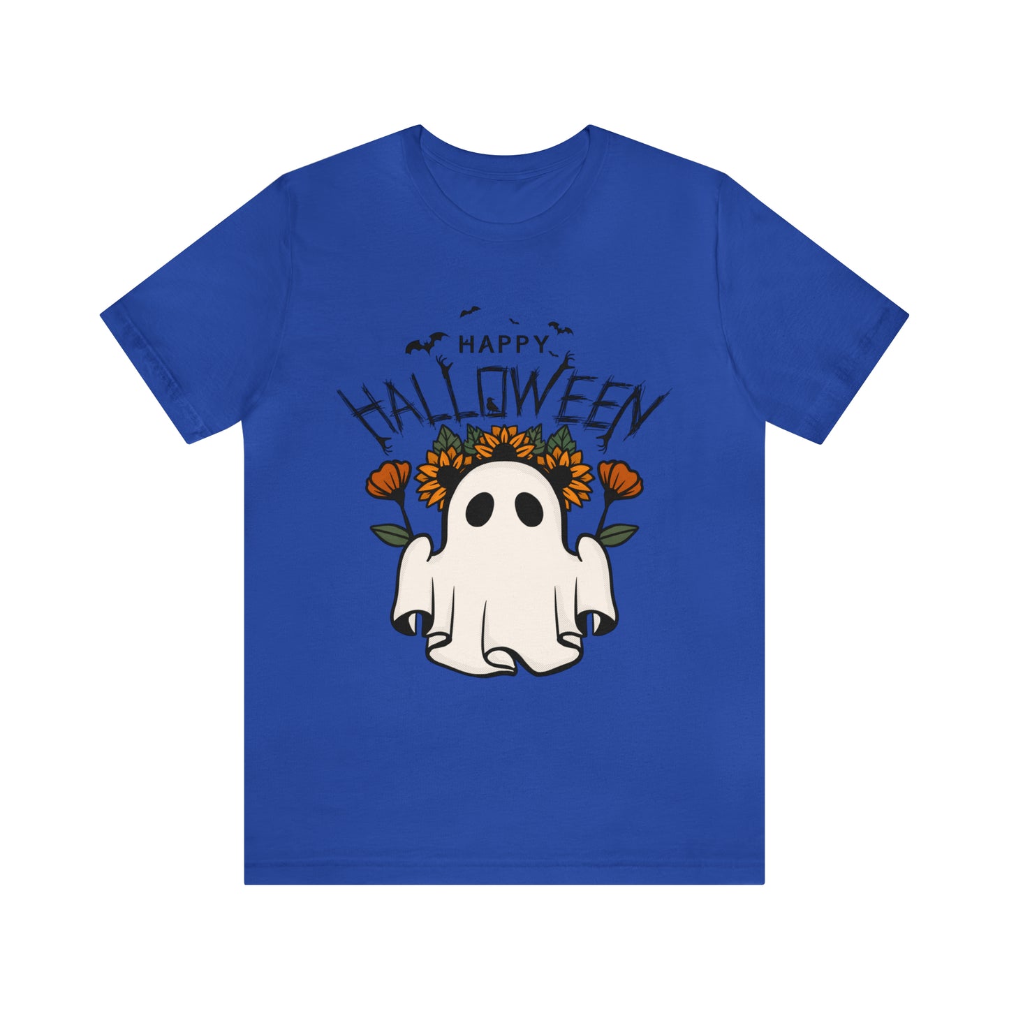 Tee-shirt à manches courtes en jersey unisexe - Halloween - Petit Fantôme - 03