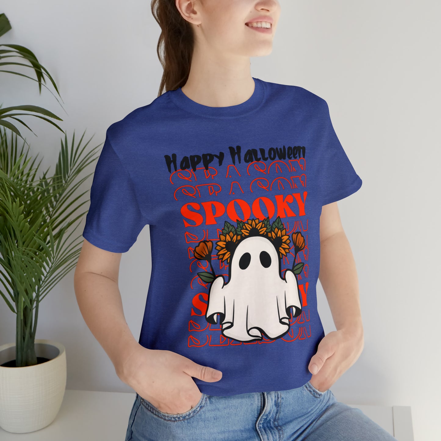 Camiseta de manga corta Unisex Jersey - Halloween - Pequeño Fantasma - 11