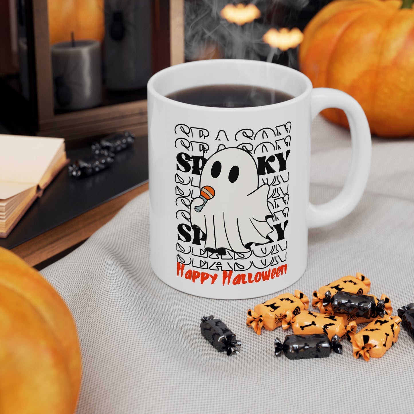 Taza de Cerámica 11oz - Halloween - Pequeño Fantasma - 06