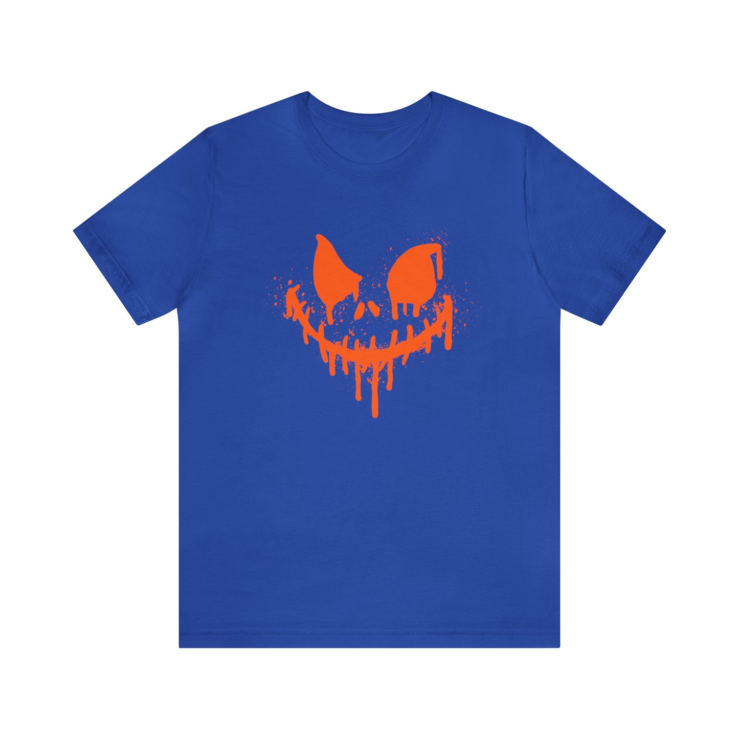Camiseta de manga corta Unisex Jersey - Cara de terror de Halloween - 01
