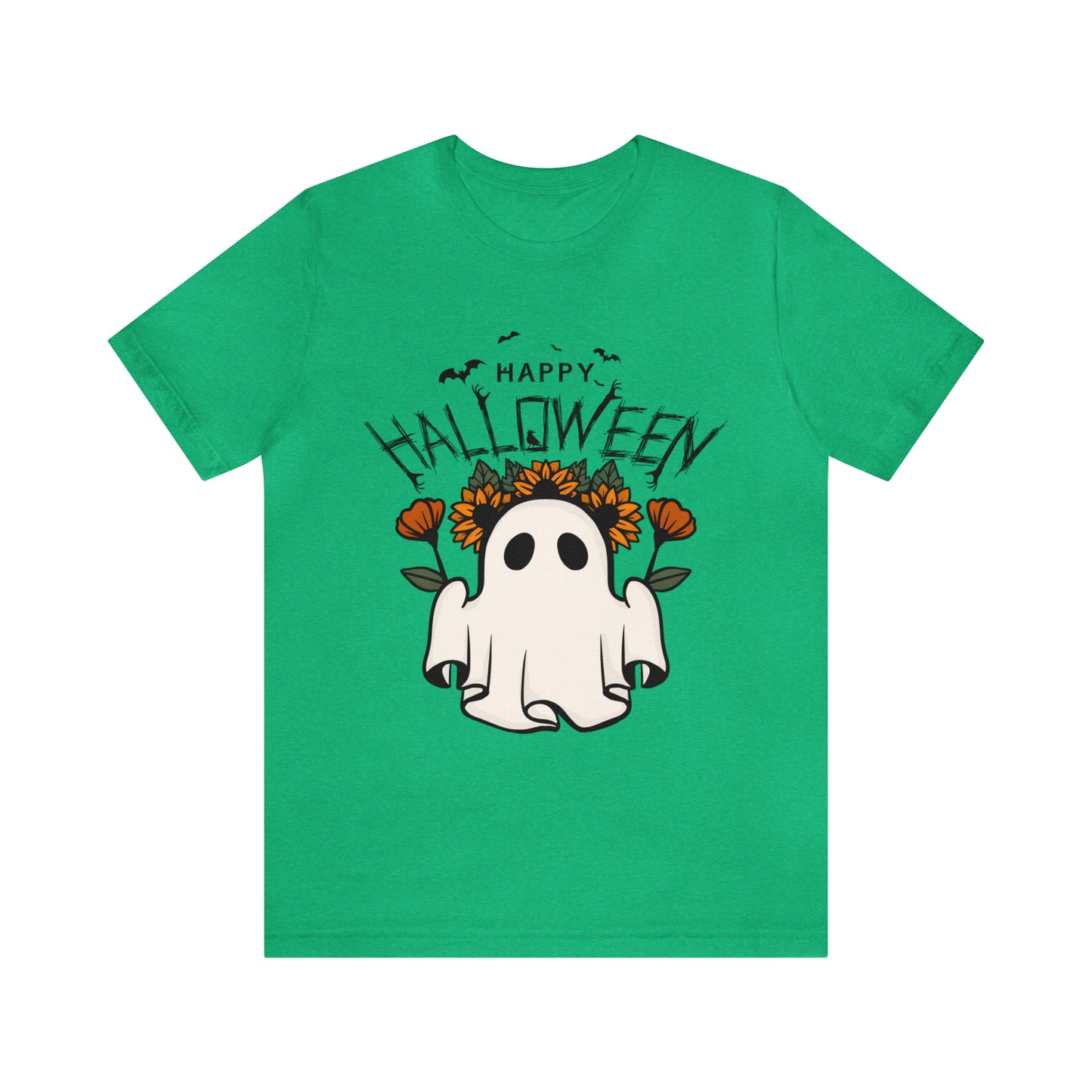 Tee-shirt à manches courtes en jersey unisexe - Halloween - Petit Fantôme - 03