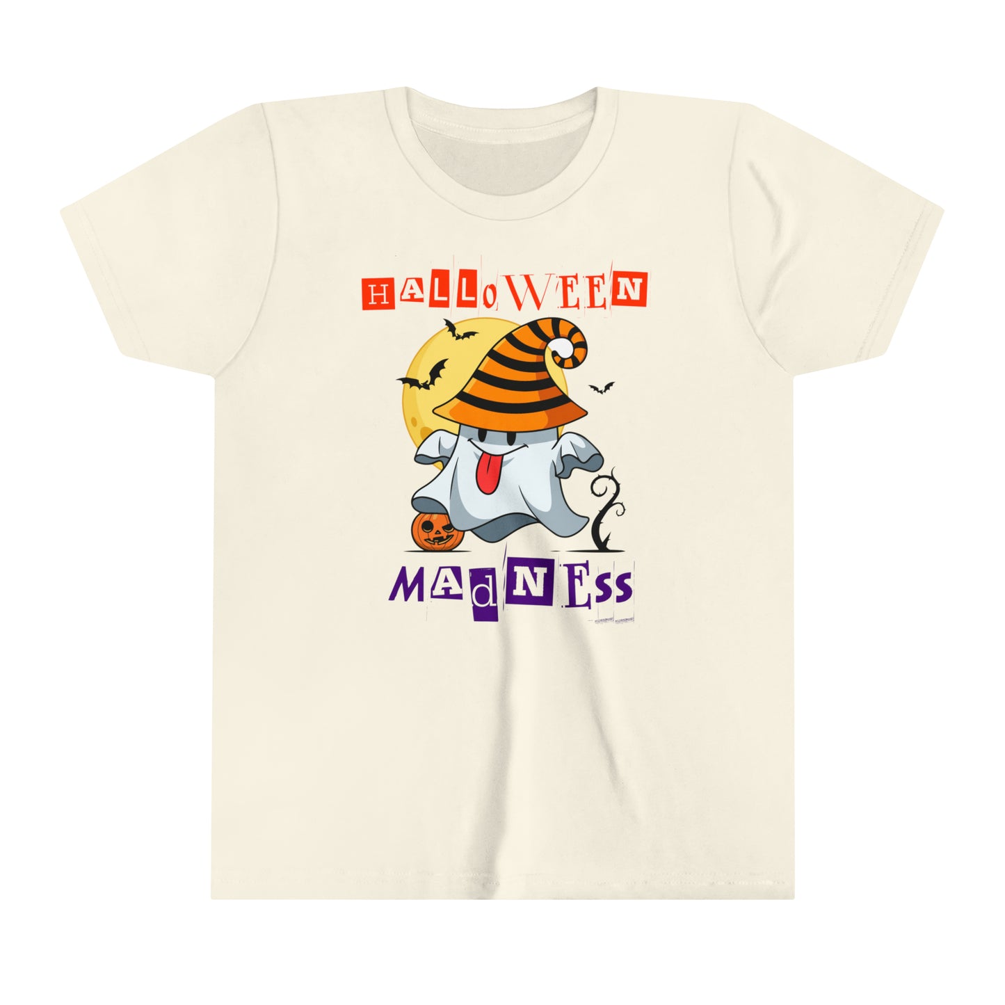 T-shirt à manches courtes pour jeunes - Halloween - Petit Fantôme - 04