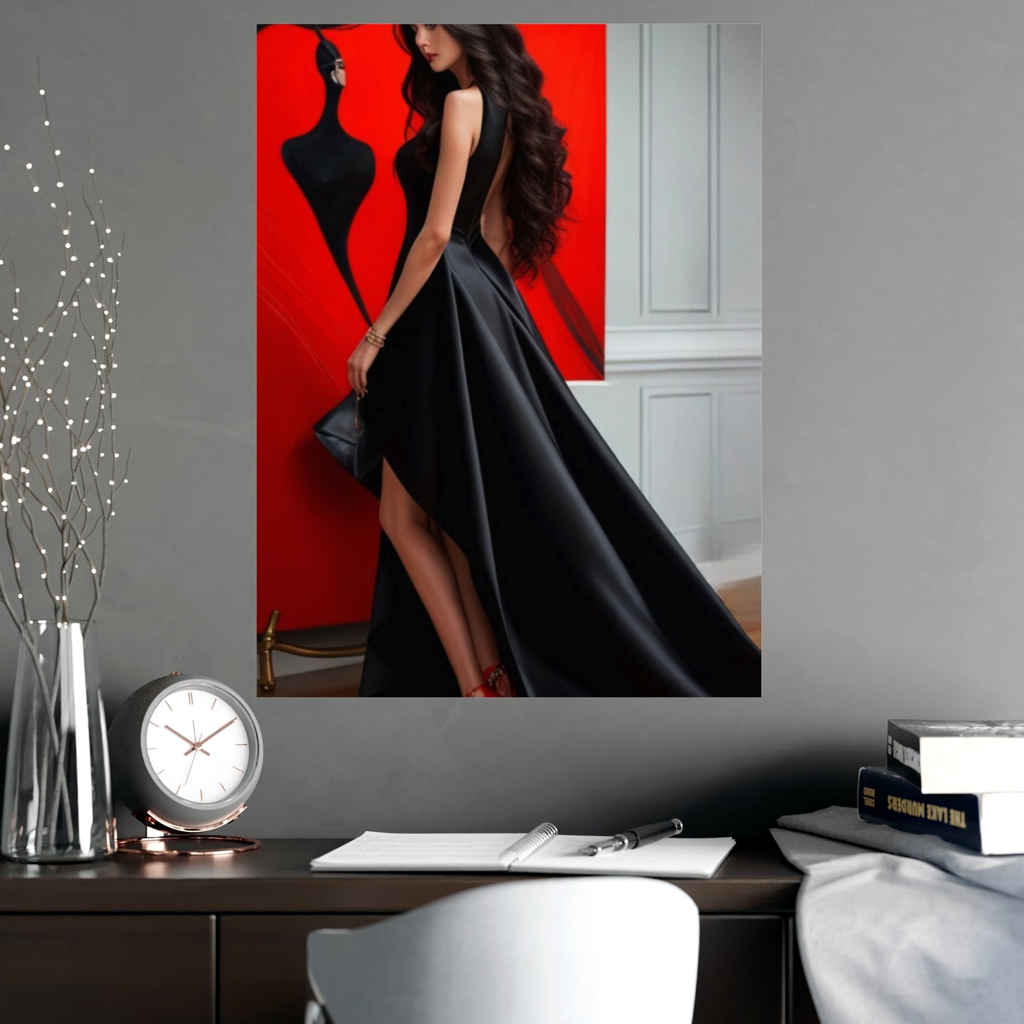 Pósters - Mujer elegante - Pósters verticales mate - 02