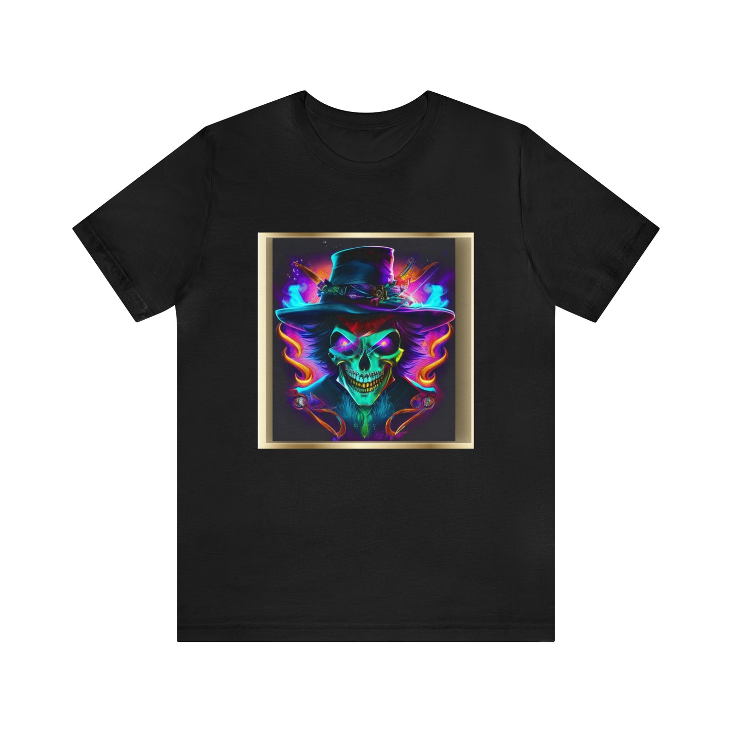 Camiseta de manga corta unisex Jersey - Calaveras de brujas de Halloween - 09