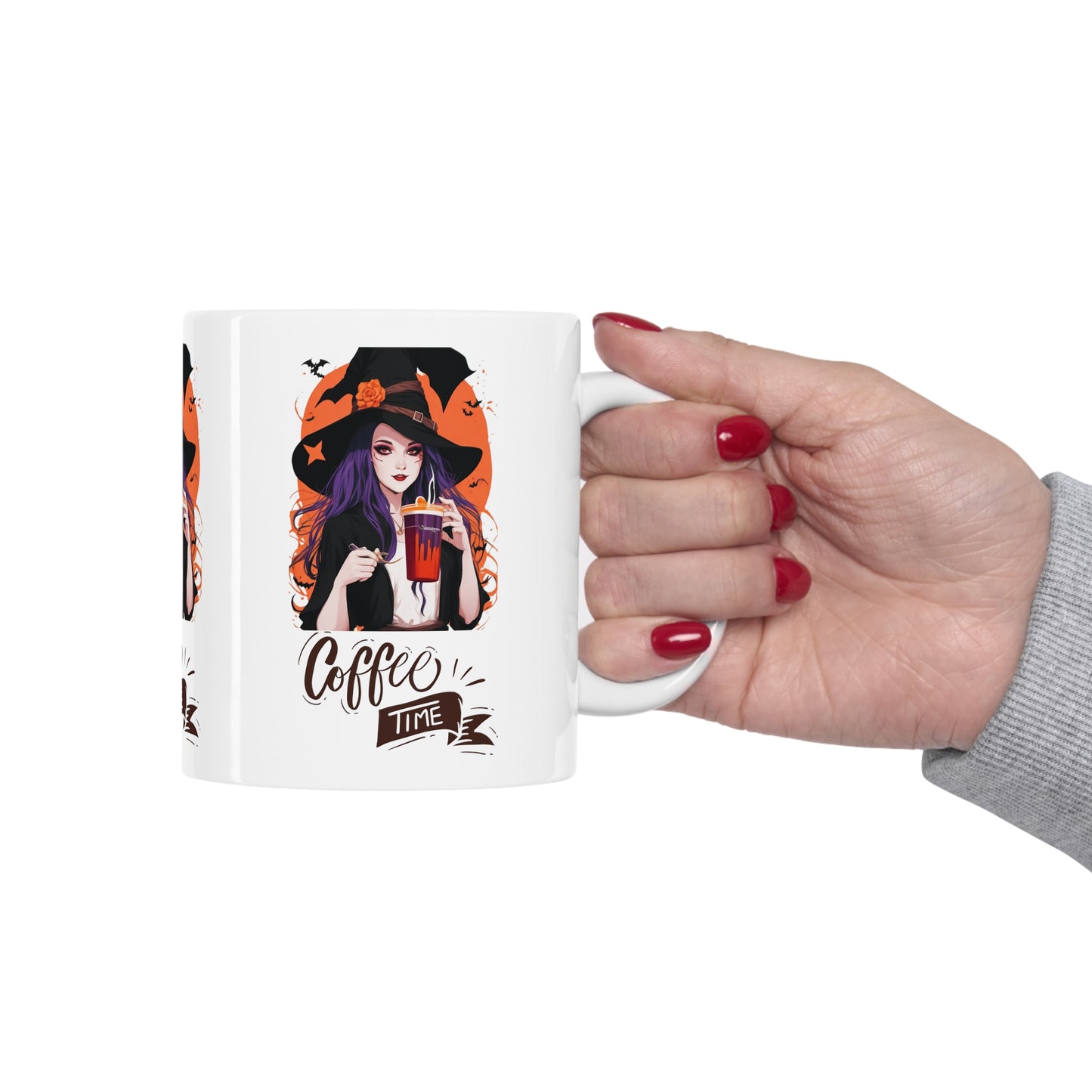 Mug en céramique 11oz - Sorcière d'Halloween - 03