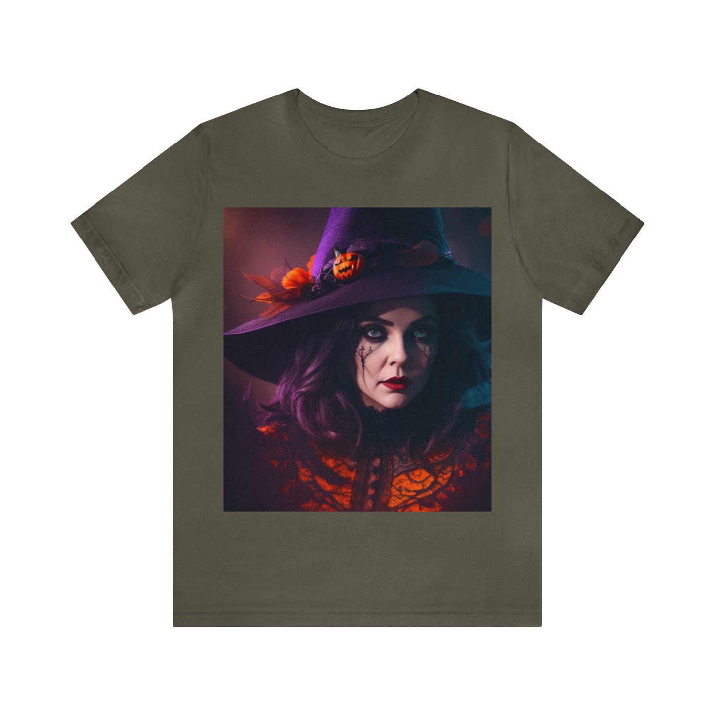 Camiseta de manga corta unisex Jersey - Halloween Witch AI - 05