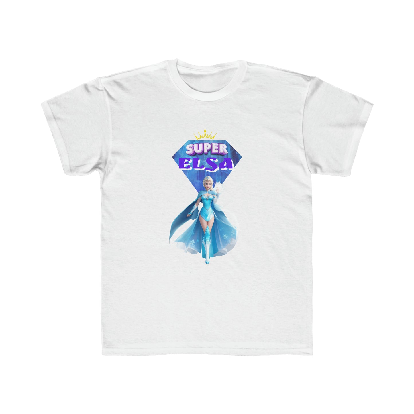 Camiseta de corte regular para niños - Princesas Heroína Elsa