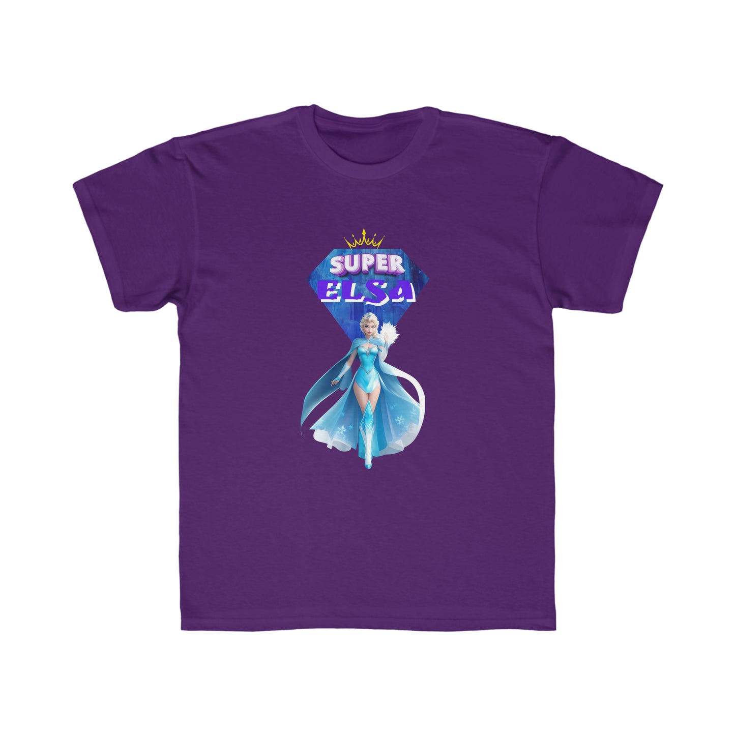 Camiseta de corte regular para niños - Princesas Heroína Elsa