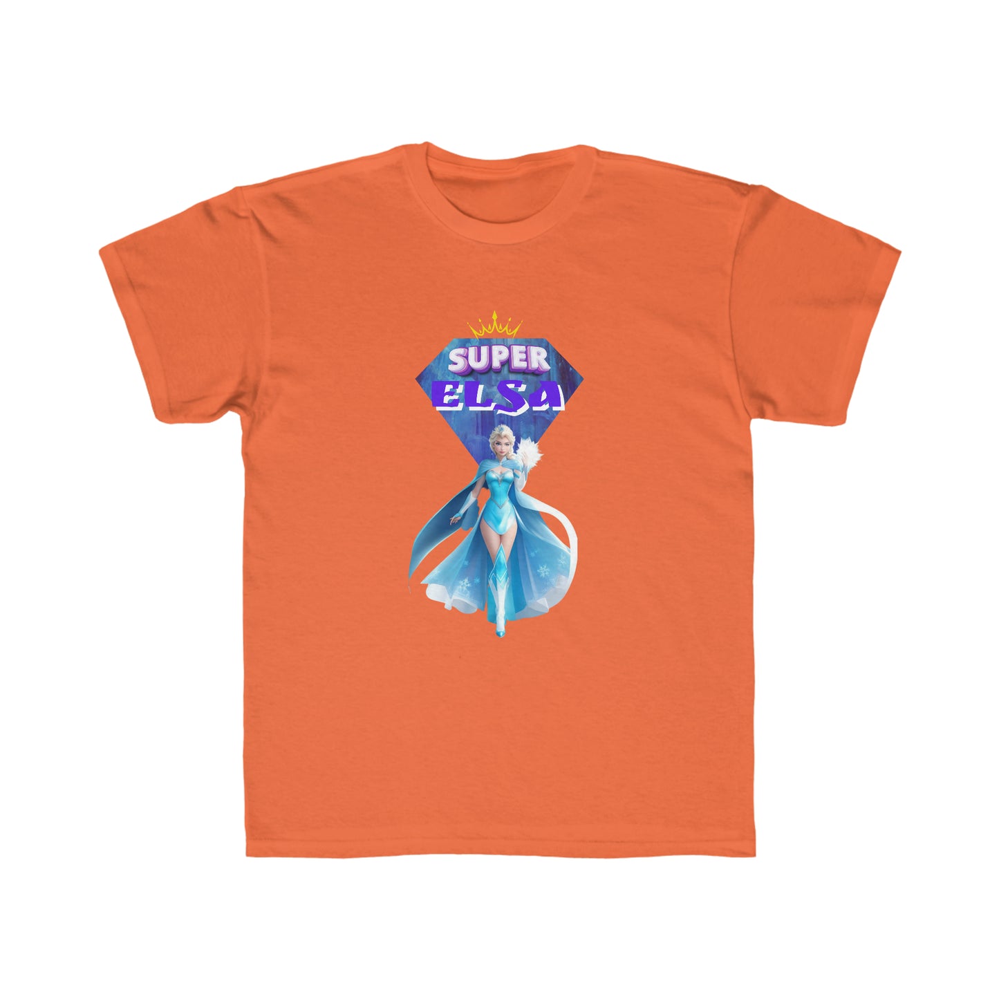 Camiseta de corte regular para niños - Princesas Heroína Elsa