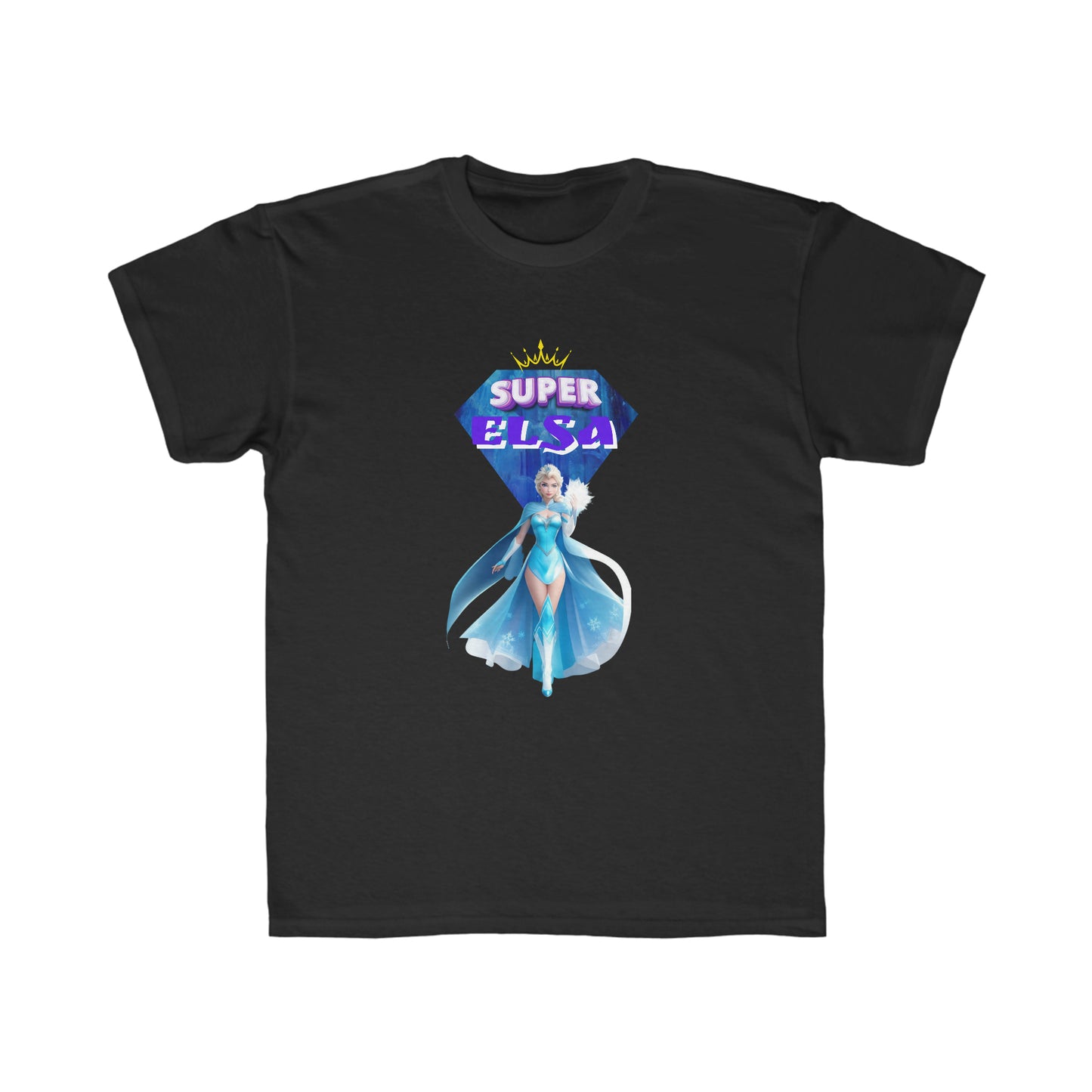 Camiseta de corte regular para niños - Princesas Heroína Elsa
