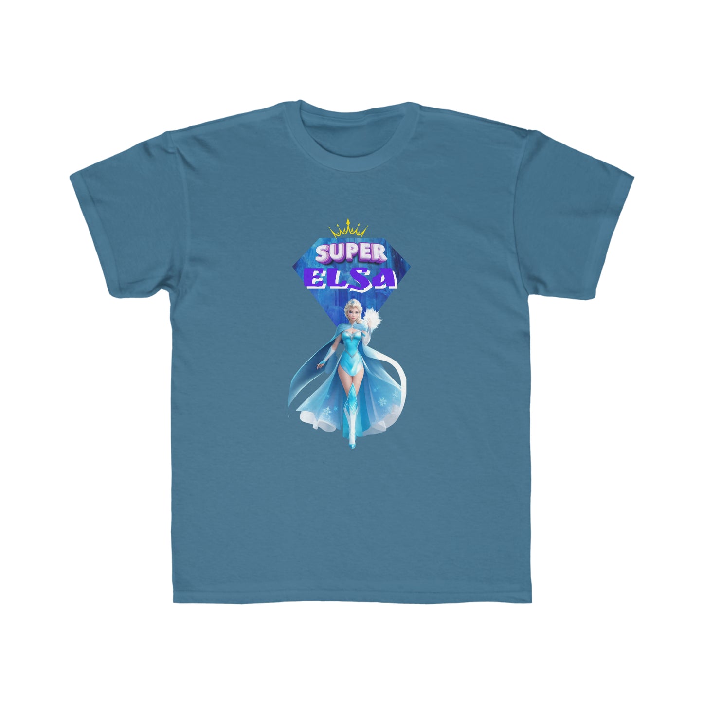 Camiseta de corte regular para niños - Princesas Heroína Elsa