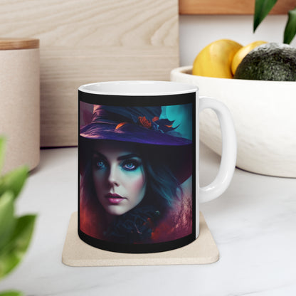 Ceramic Mug 11oz - Halloween Witch AI - 08