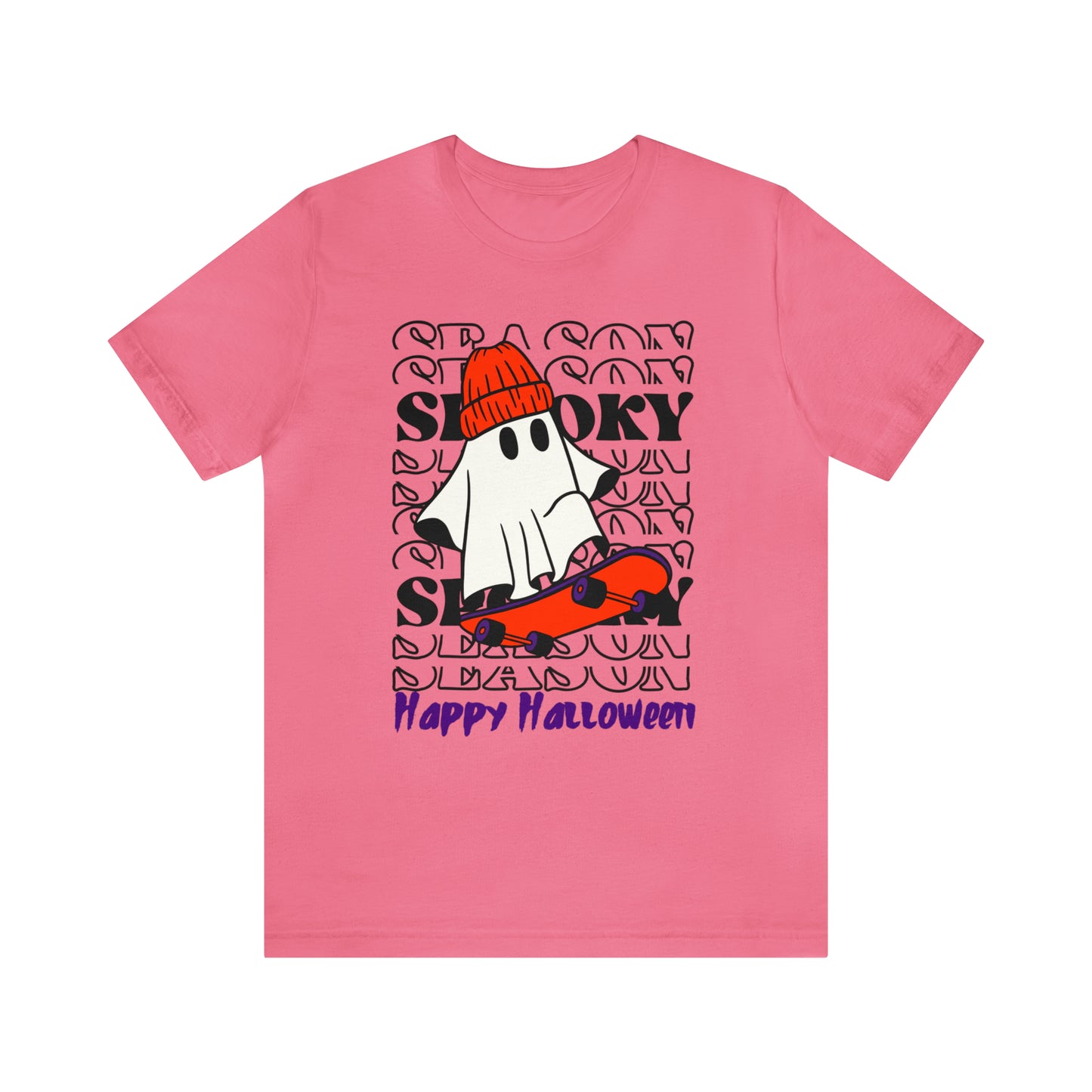 Camiseta de manga corta de jersey unisex - Halloween - Pequeño fantasma - 02