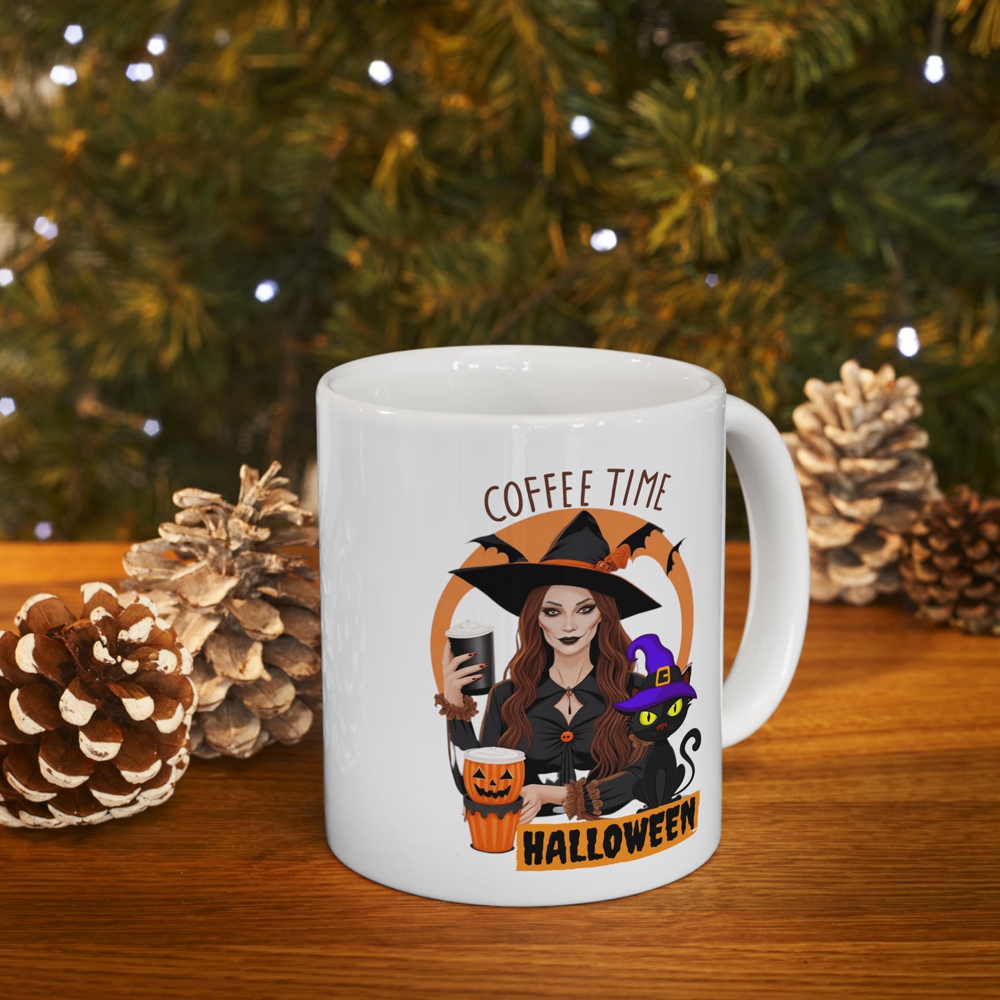 Mug en céramique 11oz - Sorcière d'Halloween - 02