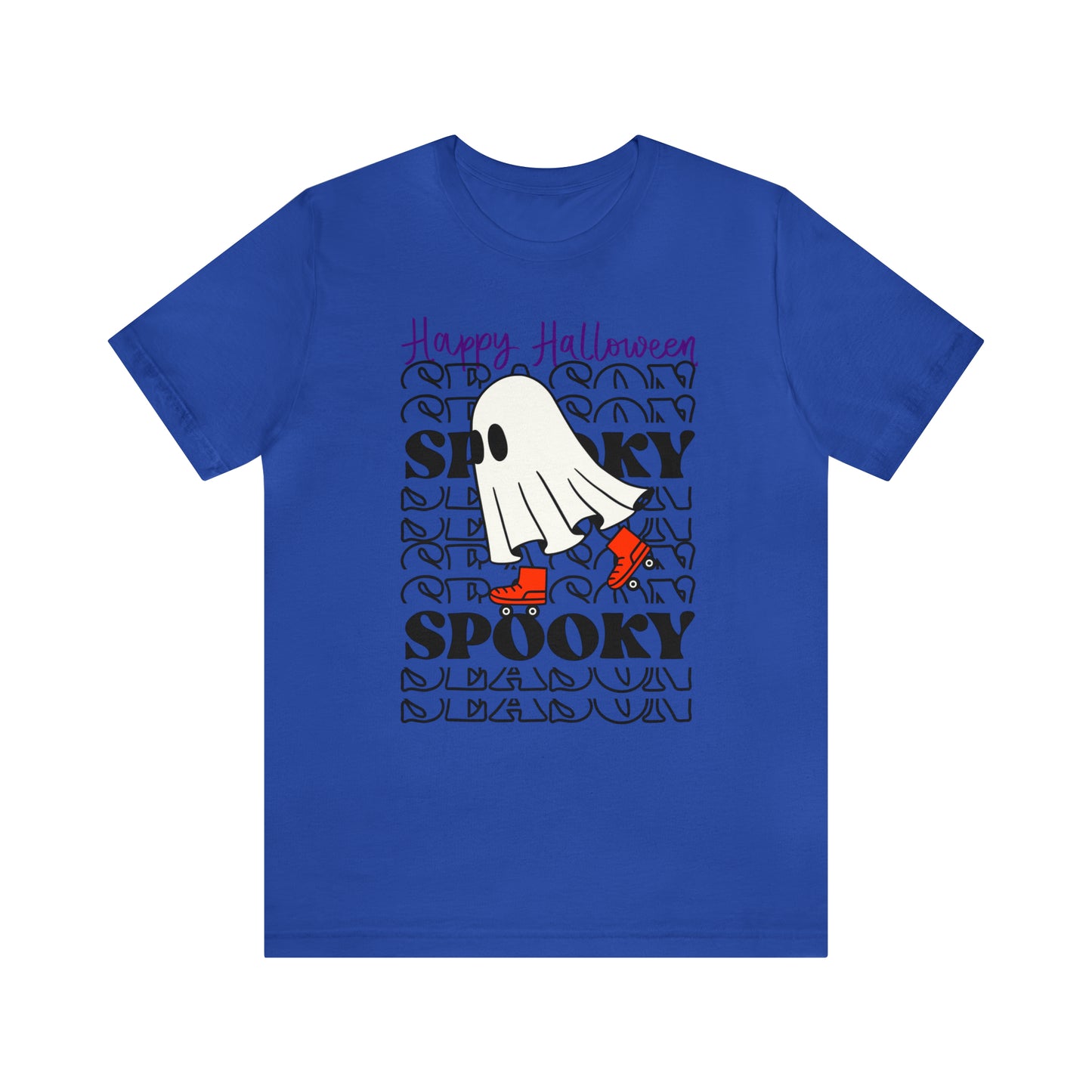 Tee-shirt à manches courtes en jersey unisexe - Halloween - Petit Fantôme - 10