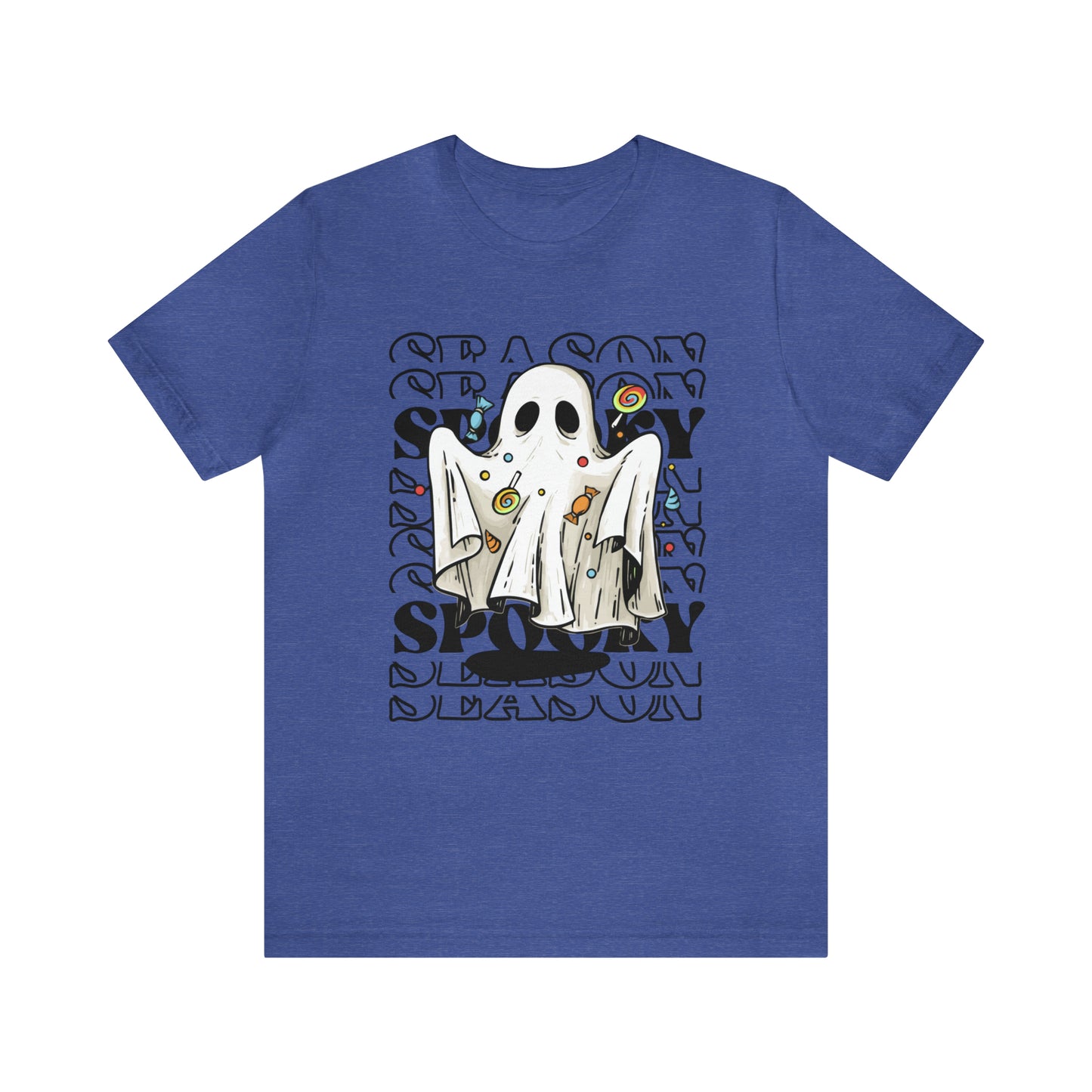 Tee-shirt à manches courtes en jersey unisexe - Halloween - Petit Fantôme - 05