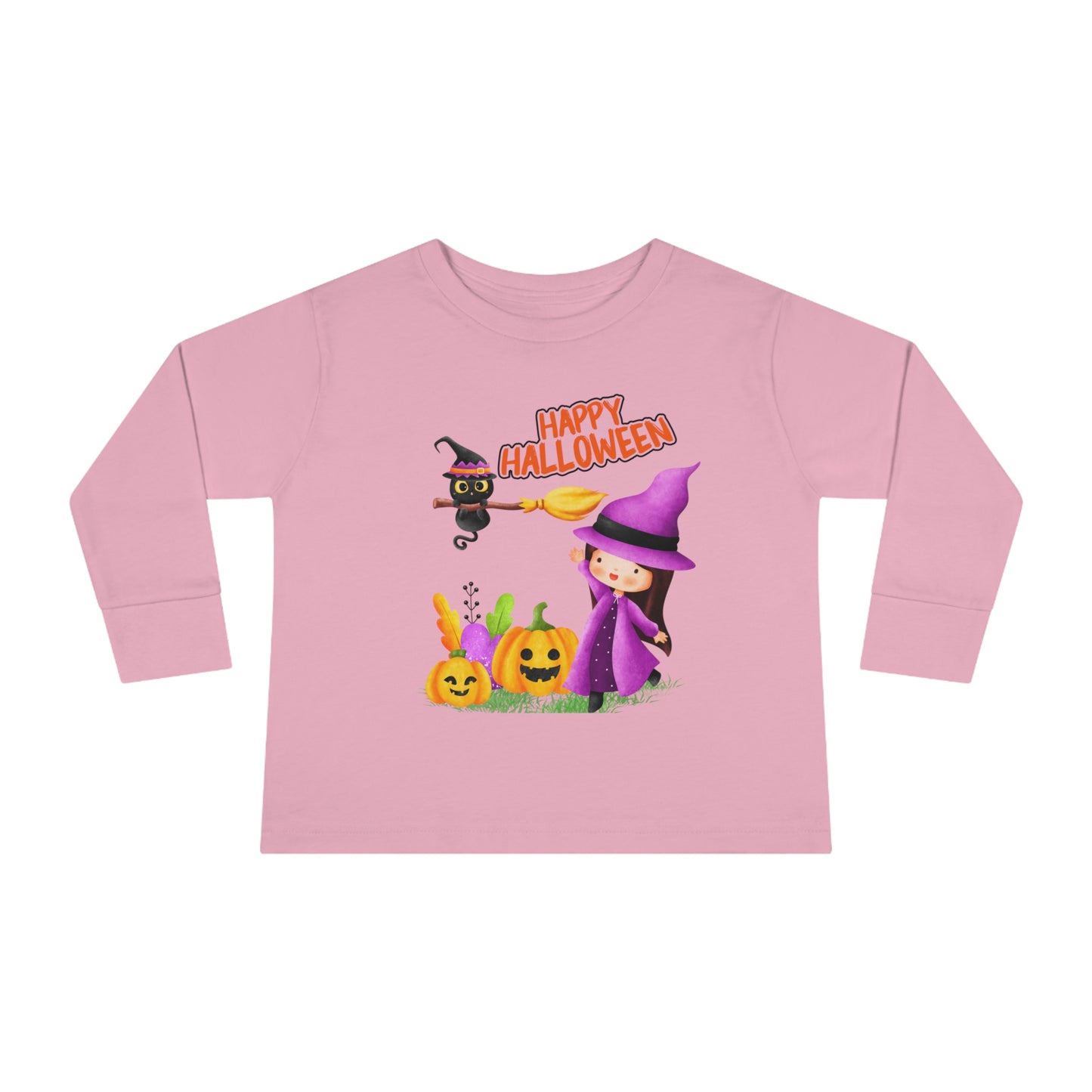 Tee-shirt à manches longues pour tout-petits - Halloween - Jeune sorcière - 02