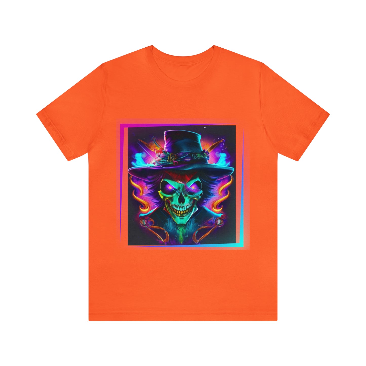 Camiseta de manga corta unisex Jersey - Calaveras de brujas de Halloween - 01