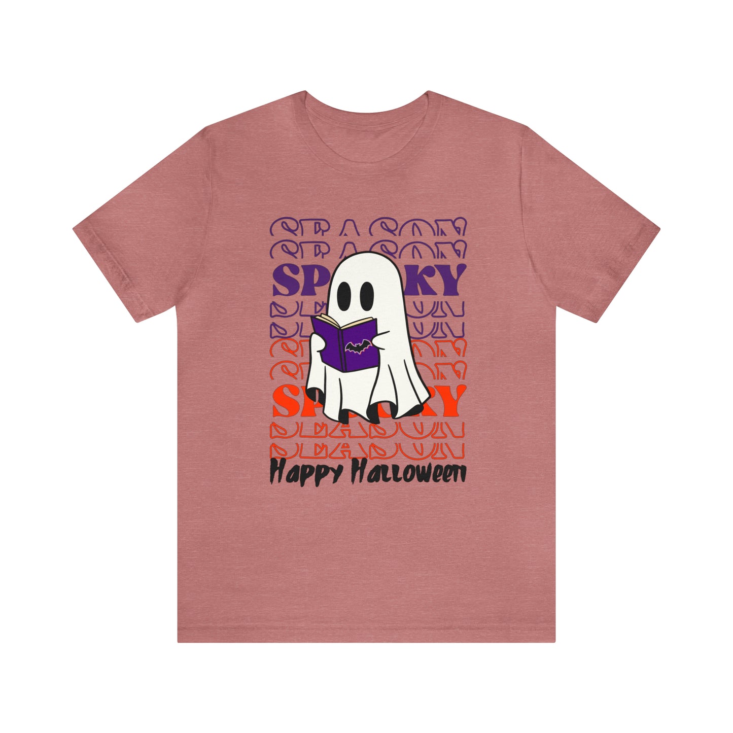 Tee-shirt à manches courtes en jersey unisexe - Halloween - Petit Fantôme - 07