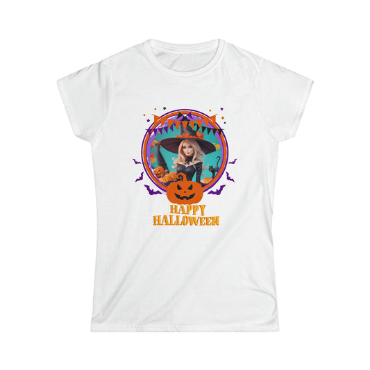 Women's Softstyle Tee - Halloween - Barbie witch - 01